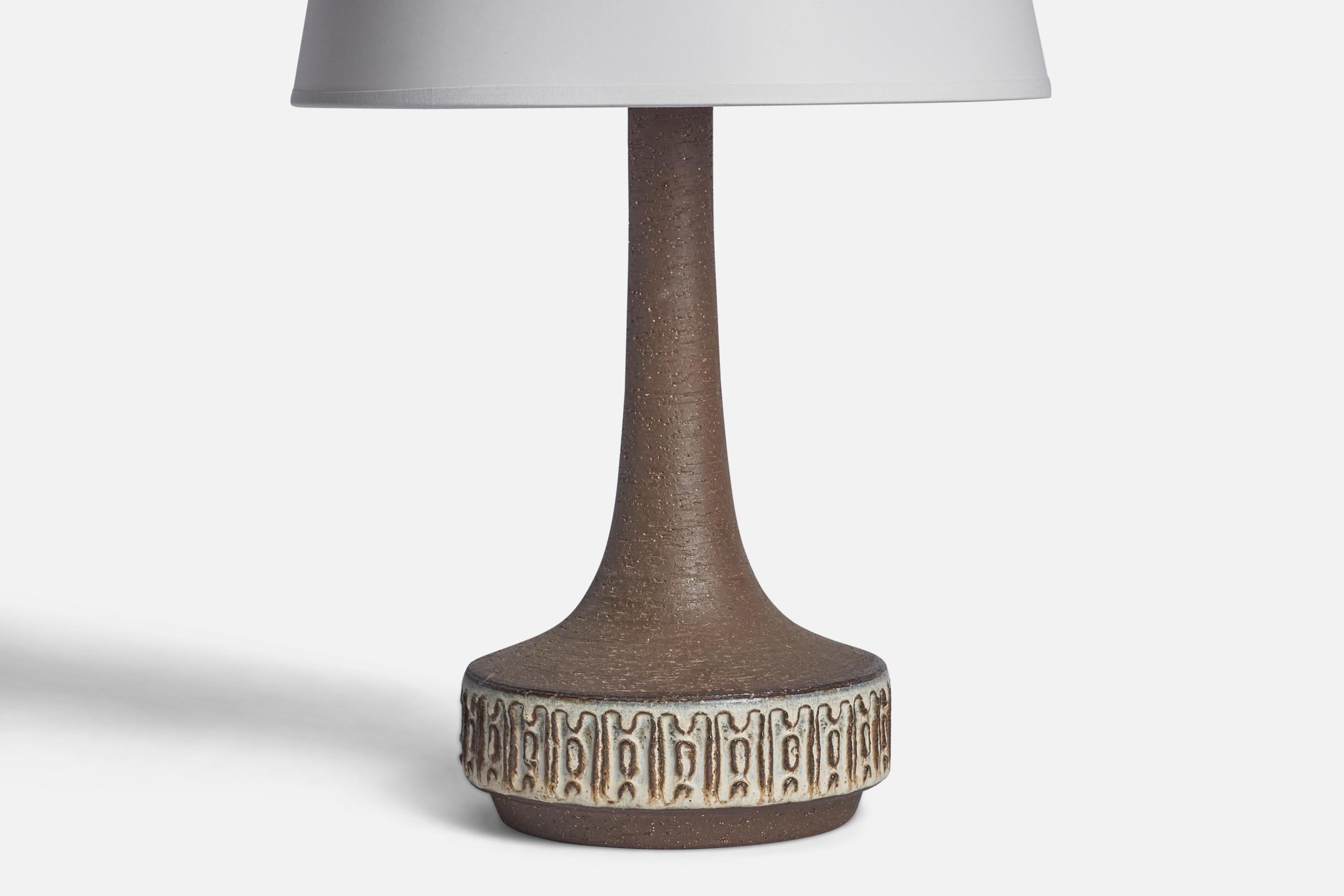 Danish Michael Andersen, Table Lamps, Stoneware, Denmark, 1960s For Sale