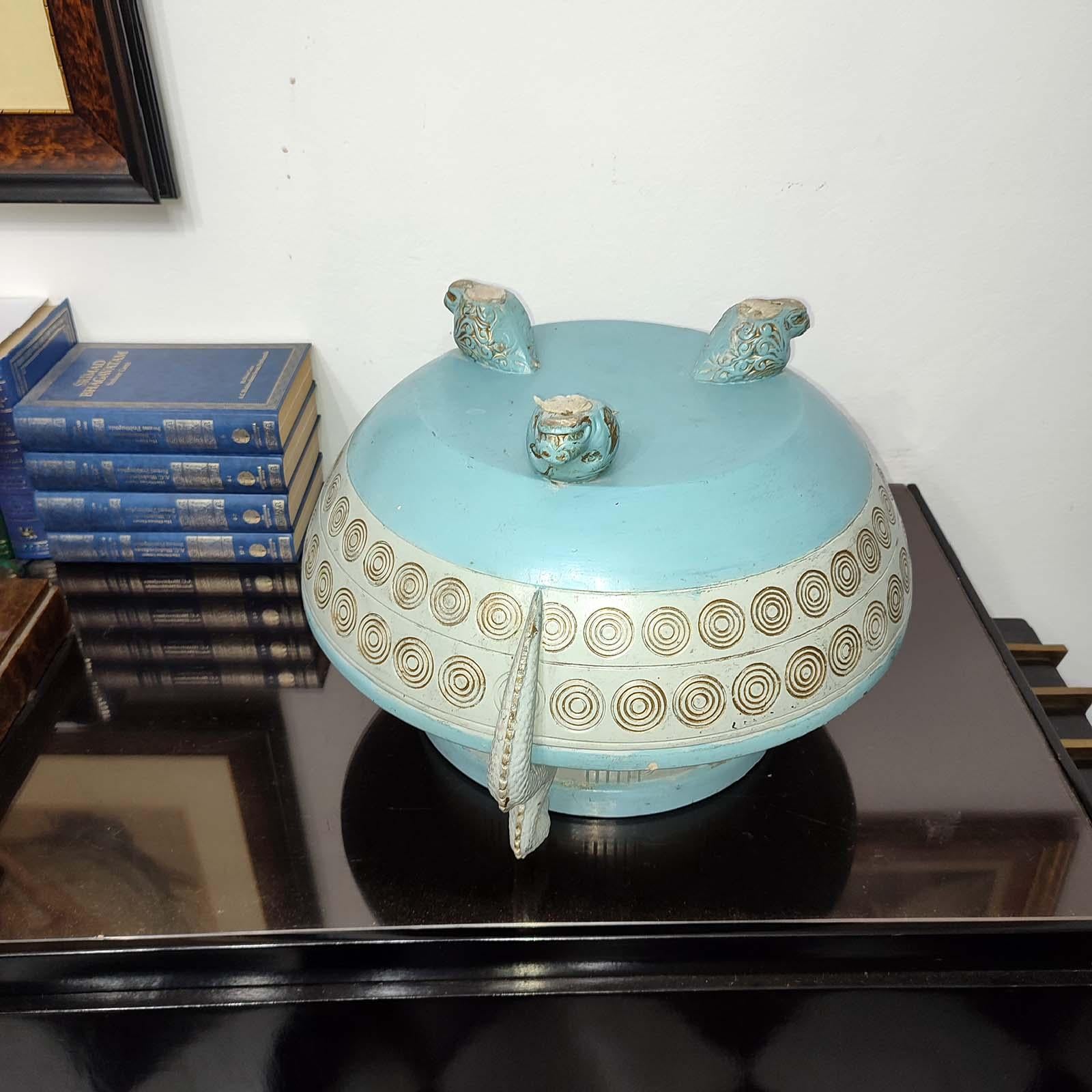Michael Andersen, Very Large and Rare 'Old Nordic' Terracotta Planter For Sale 9