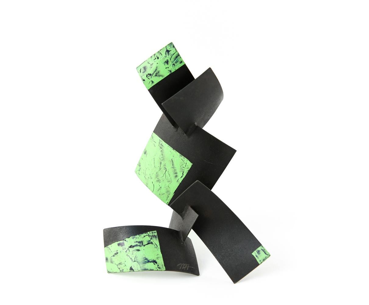 American Michael Anderson Abstract Painted Steel Sculpture, Late 20th Century For Sale