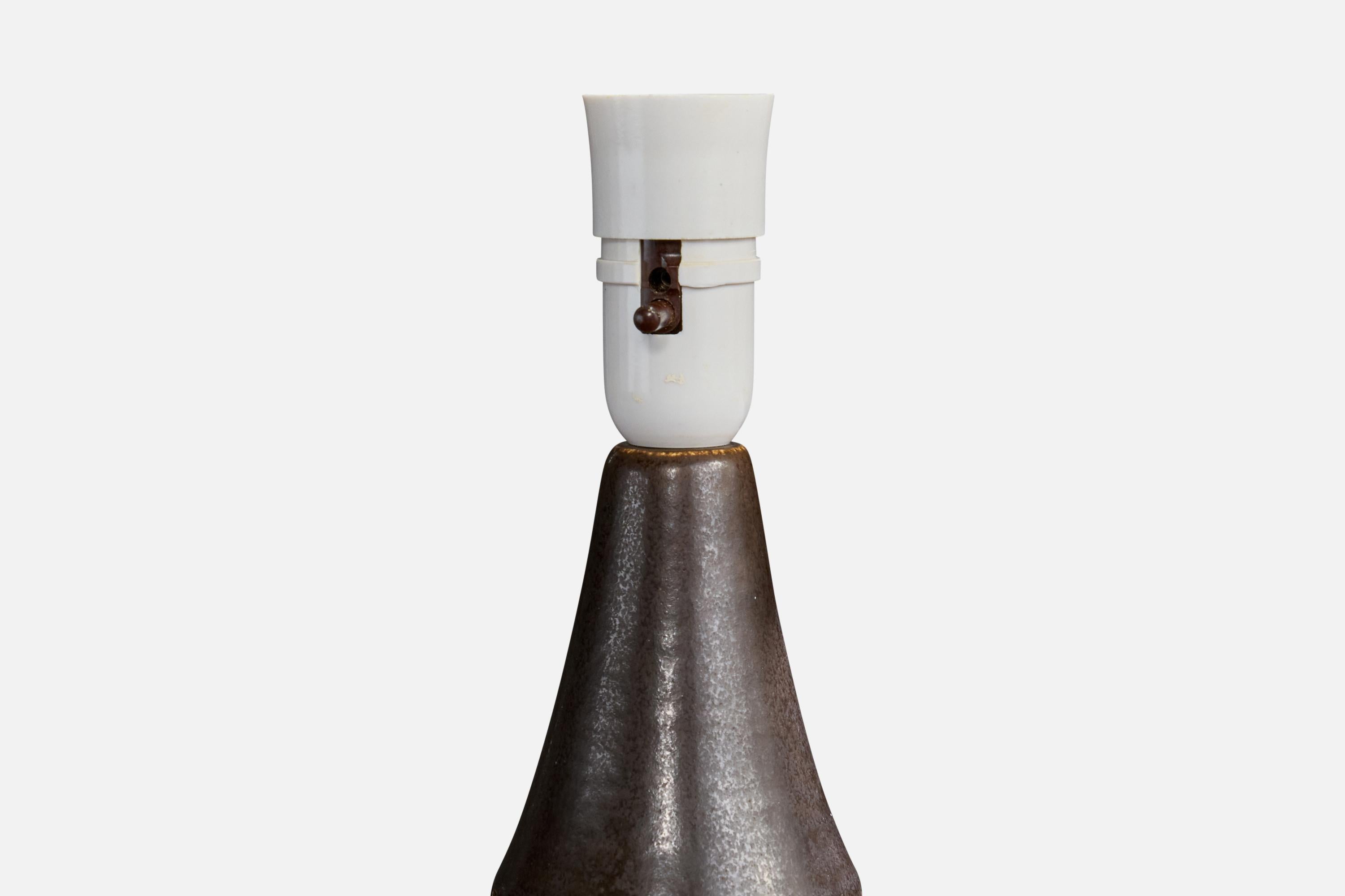 Danish Michael Andersson, Table Lamp, Stoneware, Denmark, 1960s For Sale