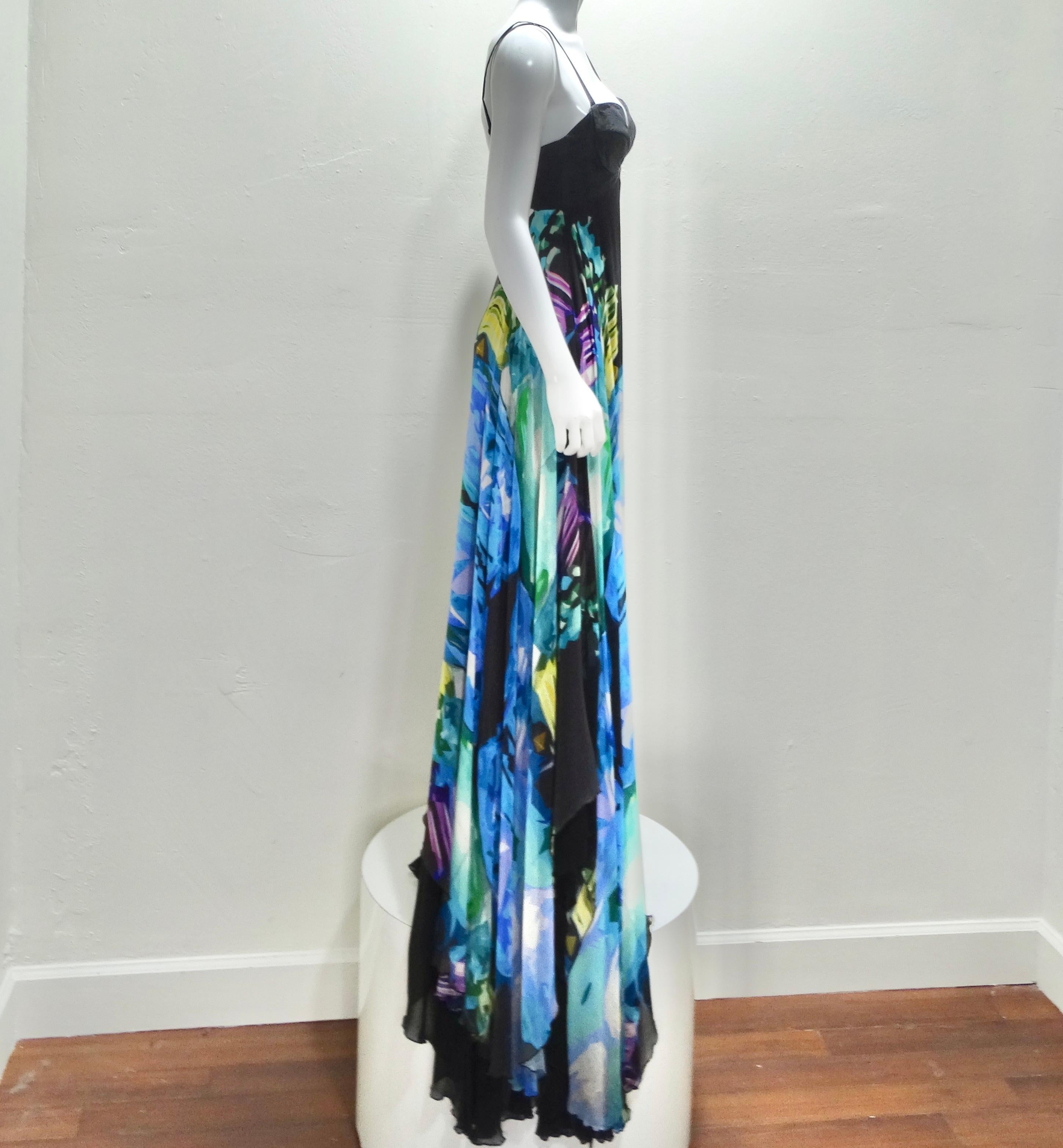 Women's or Men's Michael Angel Multicolor Evening Gown For Sale