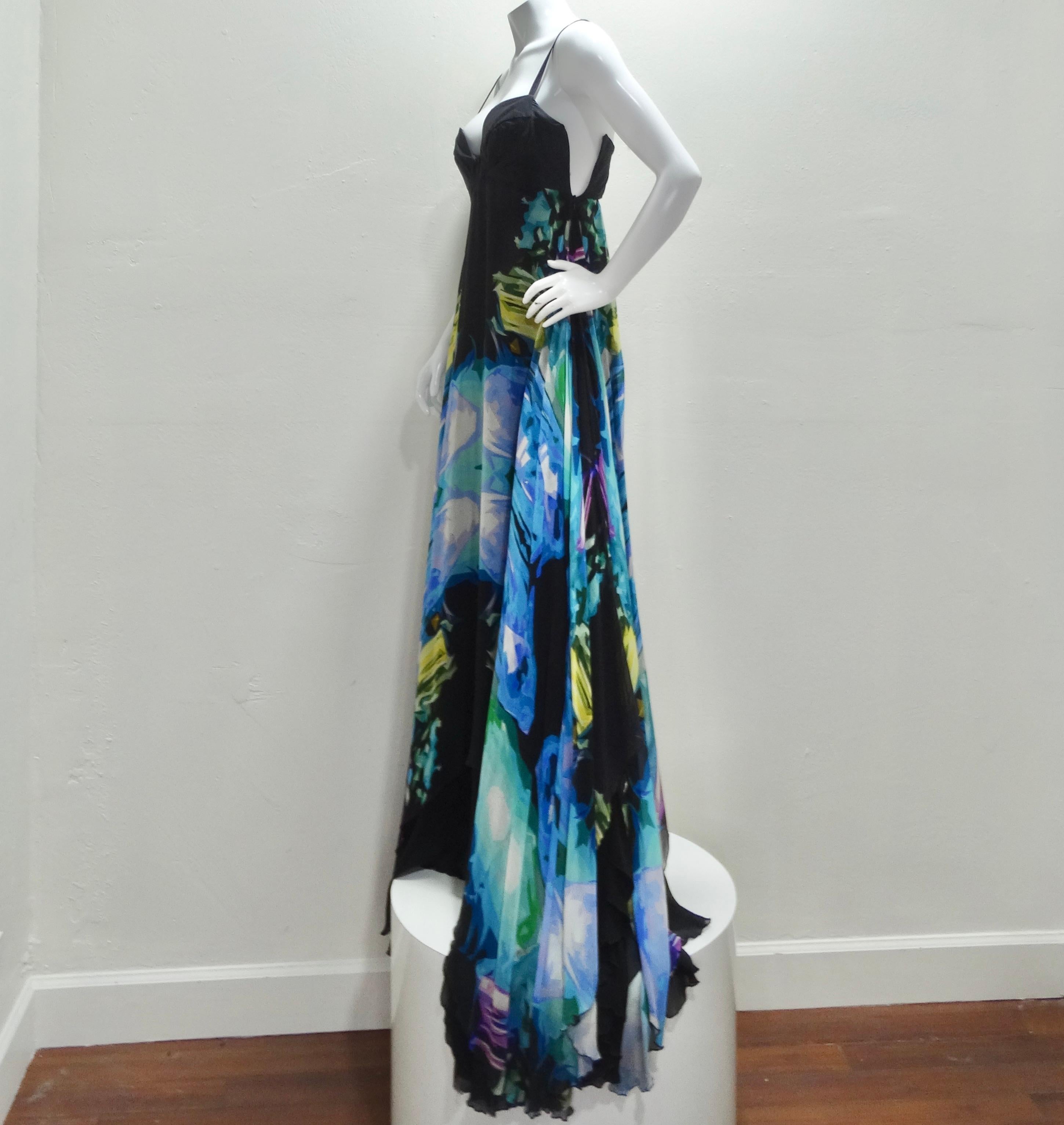 Michael Angel Multicolor Evening Gown For Sale 2