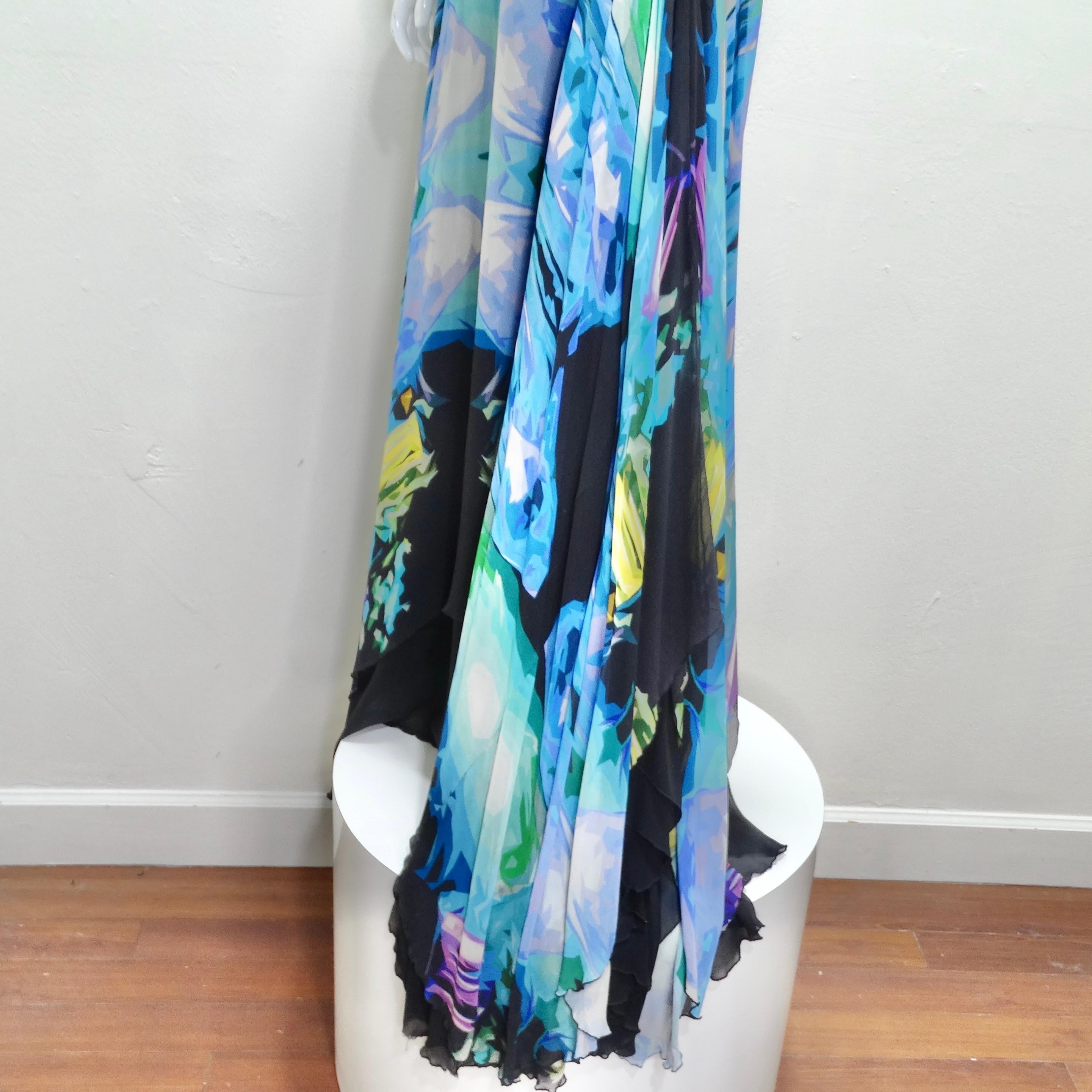 Michael Angel Multicolor Evening Gown For Sale 3
