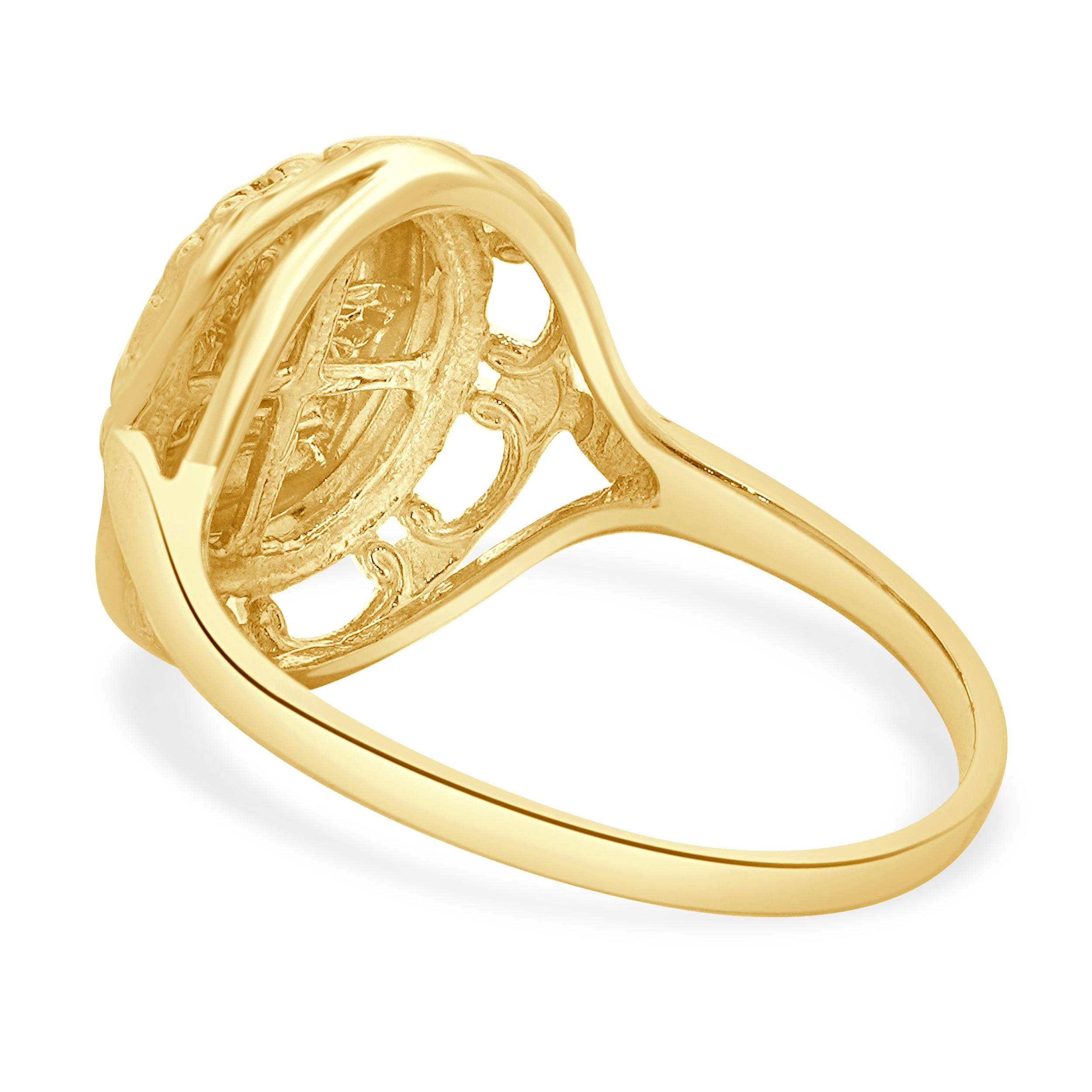Michael Anthony Cherub-Ring aus 10 Karat Gelbgold im Zustand „Hervorragend“ in Scottsdale, AZ