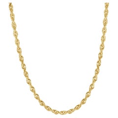 Michael Anthony 14 Karat Yellow Gold 3.5MM Diamond Cut Rope Chain
