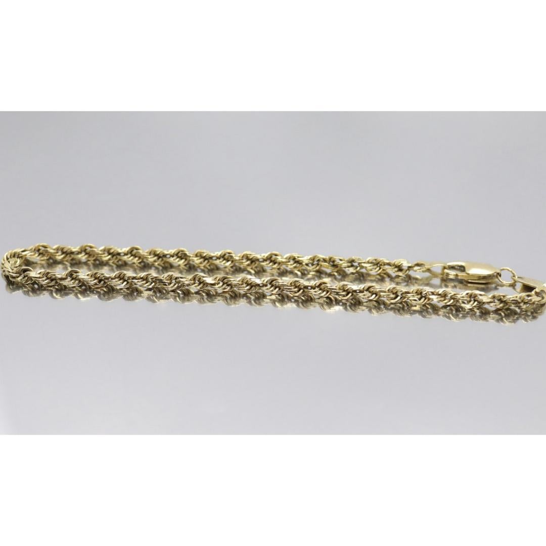 Michael Anthony MA Pulsera de cadena de cuerda de 14k en Bueno estado para la venta en Port Charlotte, FL