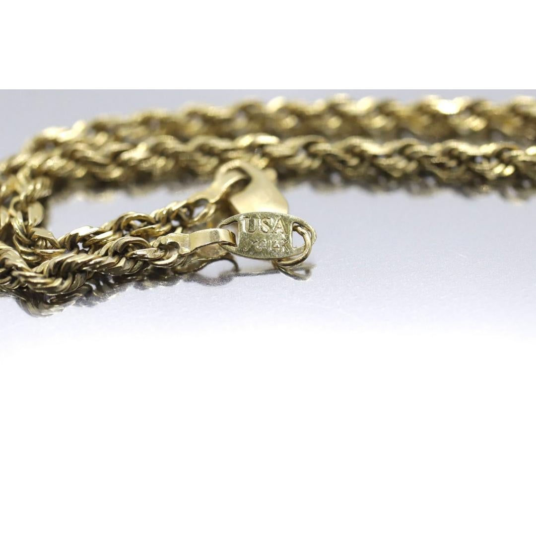 De las mujeres Michael Anthony MA Pulsera de cadena de cuerda de 14k en venta