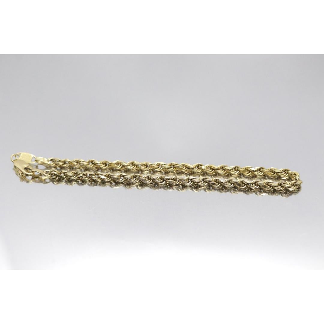 Michael Anthony MA Pulsera de cadena de cuerda de 14k en venta 3