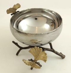 Michael Aram Ciotola in argento con farfalla Ginkgo