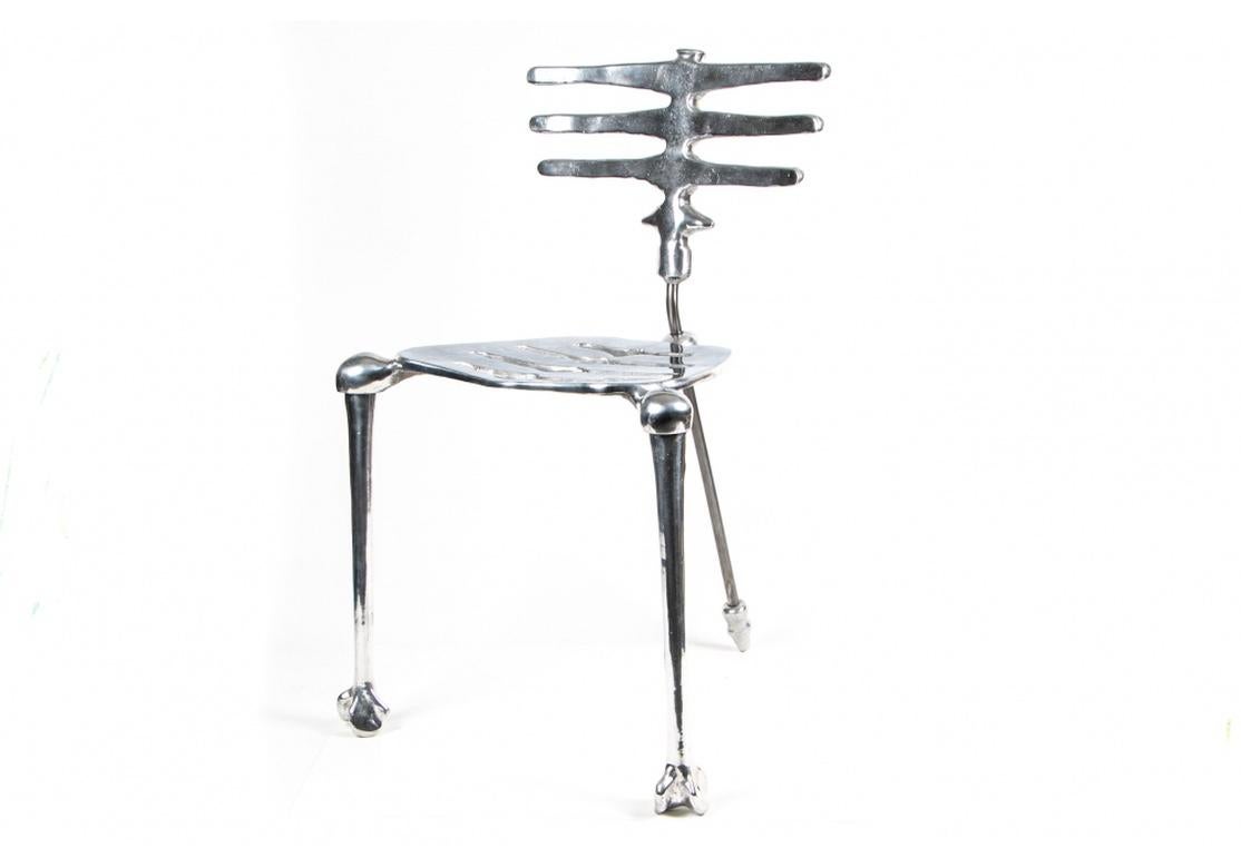 Michael Aram's iconic chair in cast aluminum. Signed. 
Measures: height 32