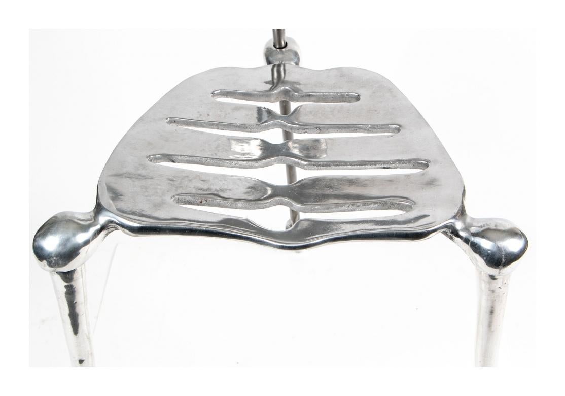 Silla esqueleto de aluminio fundido Michael Aram Estadounidense en venta