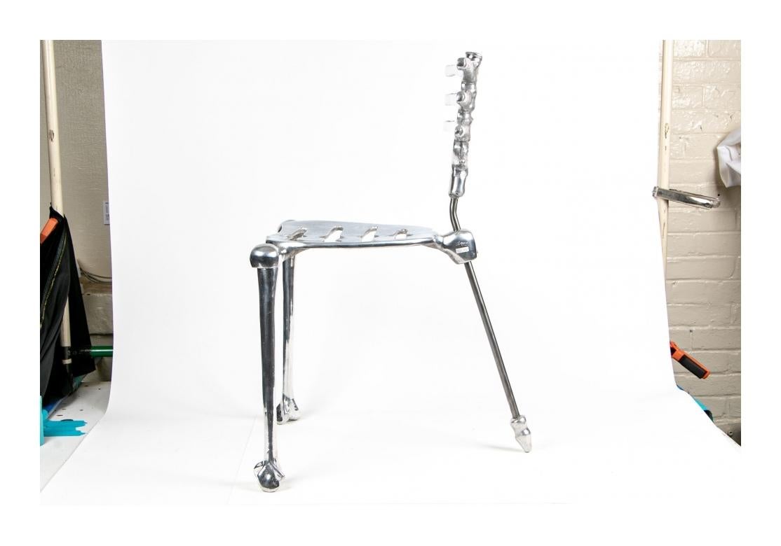 Michael Aram Cast Aluminum Skeleton Chair For Sale 1