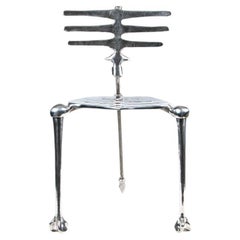 Used Michael Aram Cast Aluminum Skeleton Chair