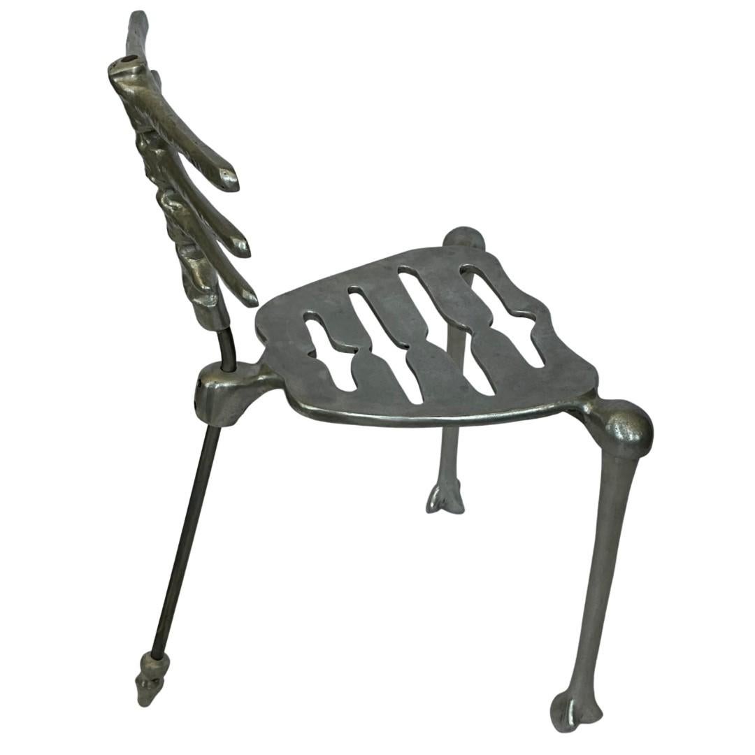 Mid-Century Modern Michael Aram Signed Skeleton Chair Early Production For Sale