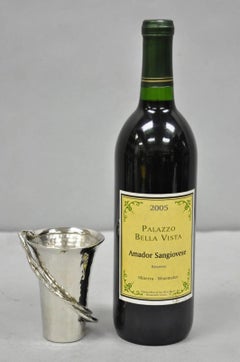 Michael Aram Wisteria Collection Hammered Nickel Silver Plated Small 4" Vase