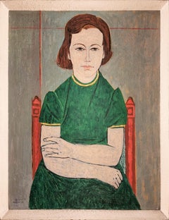 20th Century portrait 'Liliane', by Michael Argov