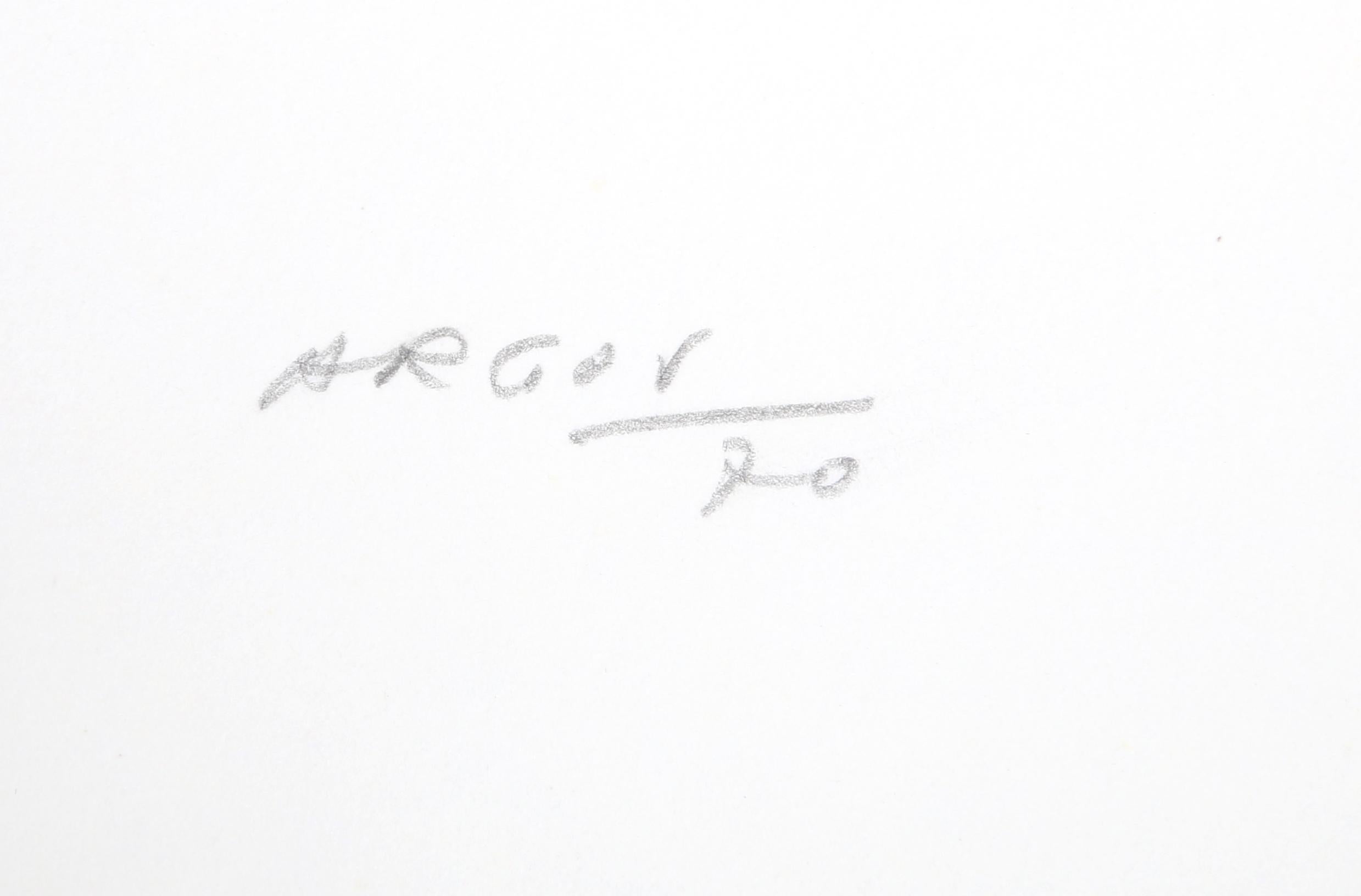 Suite of Five Minimalist Abstract Silkscreens by Michael Argov, 1969-70 For Sale 4