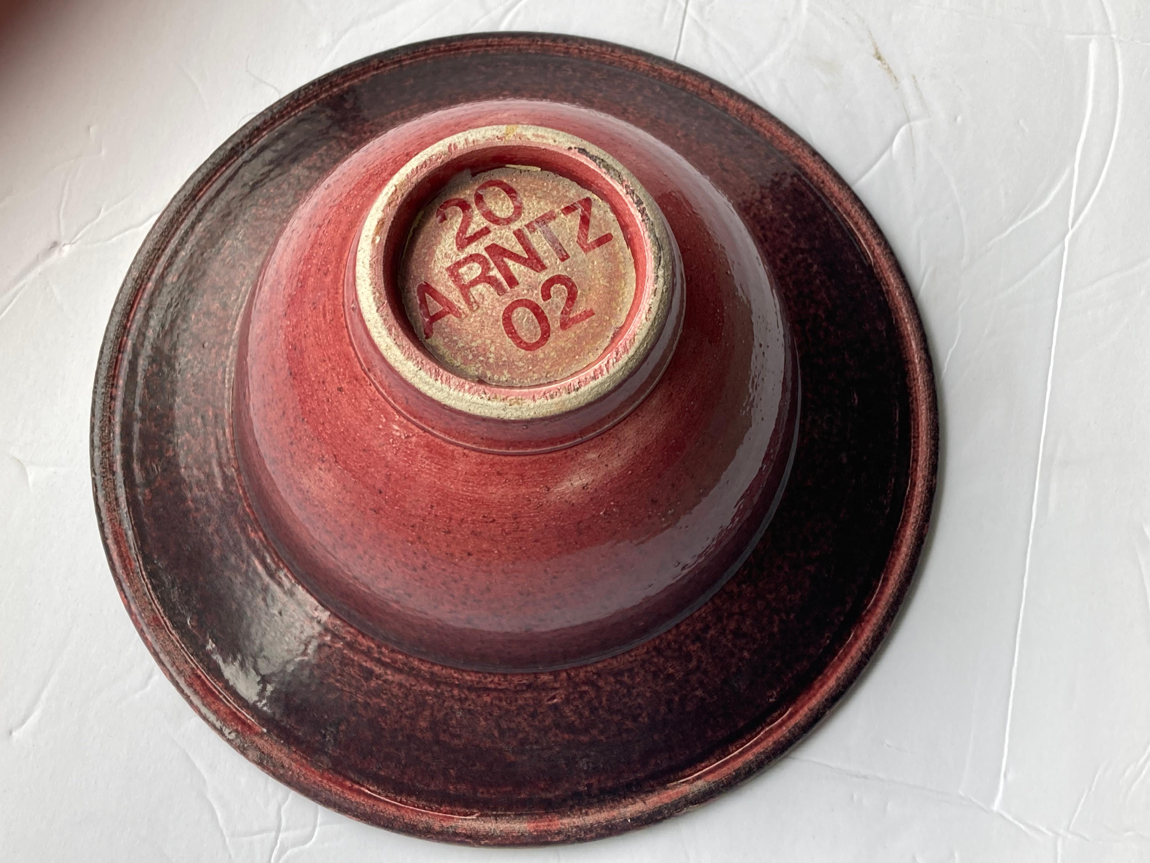 Post-Modern Michael Arntz Ceramic/Pottery Bowl /Centerpiece, Signed Dated For Sale