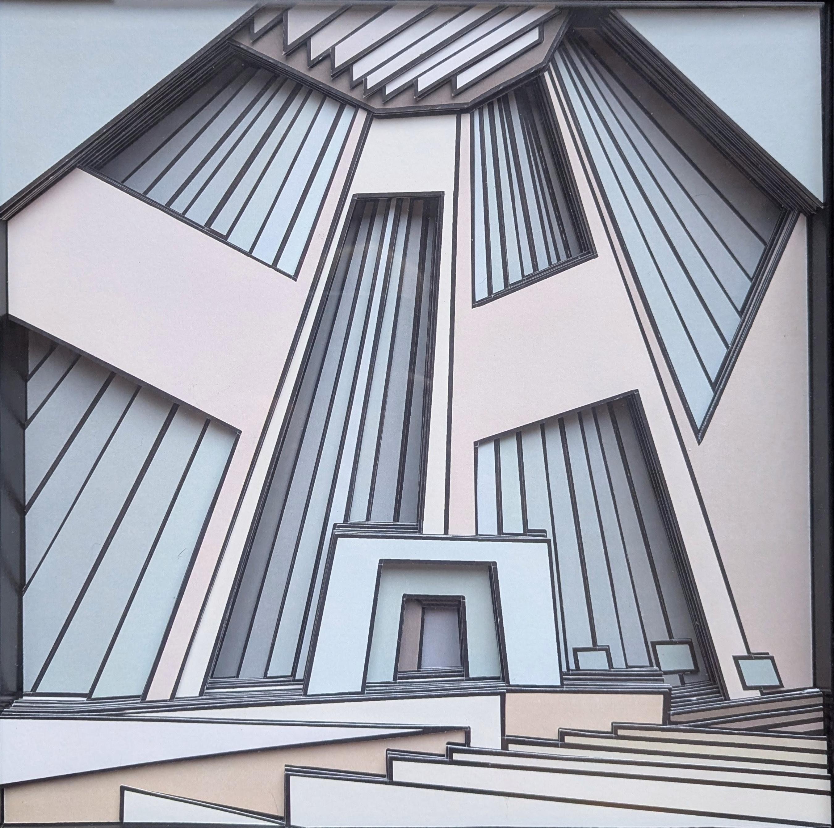 Ink & Nano Tape on 300 g Bristol paper,
Framed, 36 x 36 x 3 cm

Michael Aubanel is a French visual artist born in 1978 whose VOXEL series sits at the crossroads of architecture and abstraction. Each work offers a poetic vision of spatial