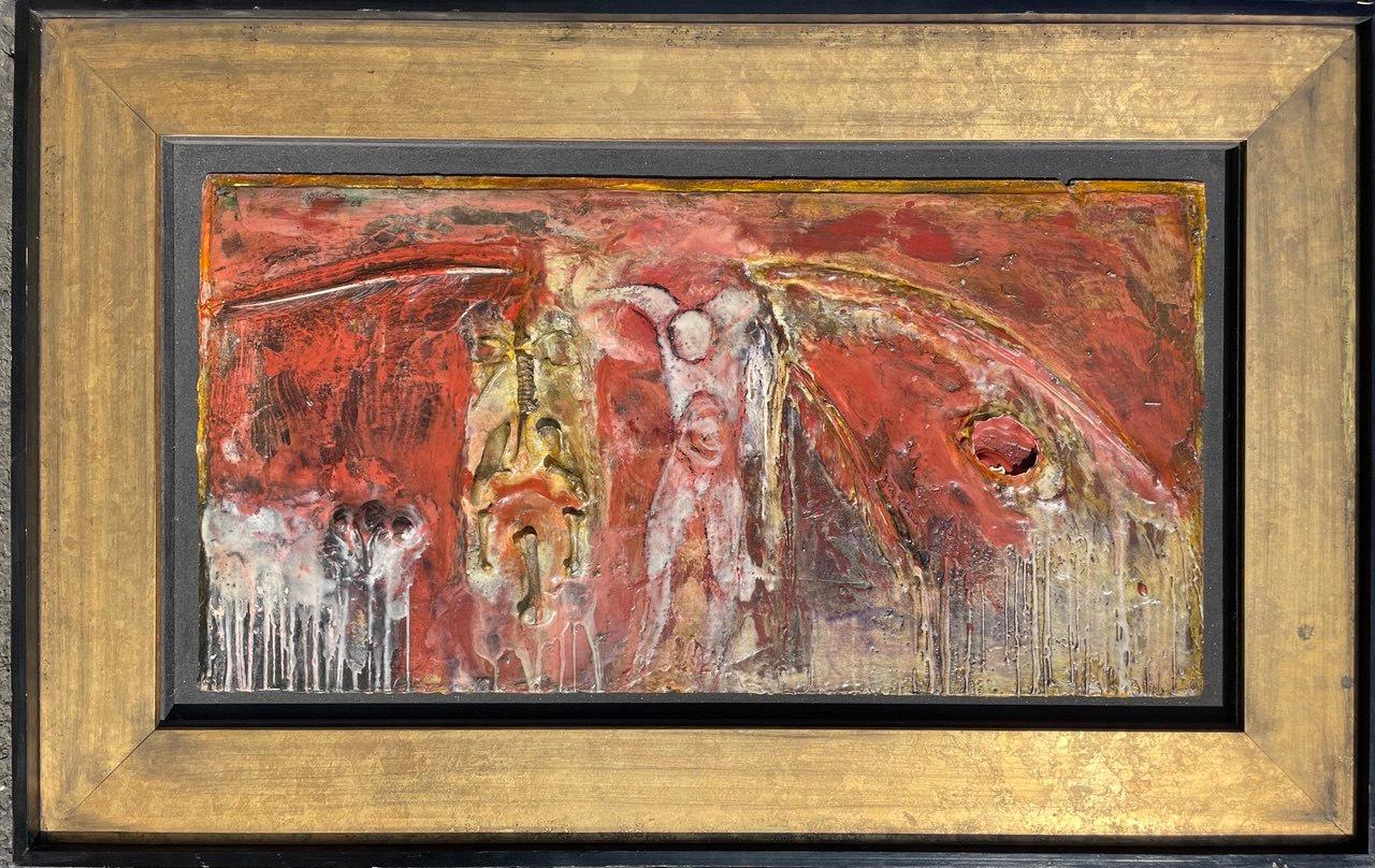 Abstract Painting di Michael Ayrton - "Nascita di Phanes