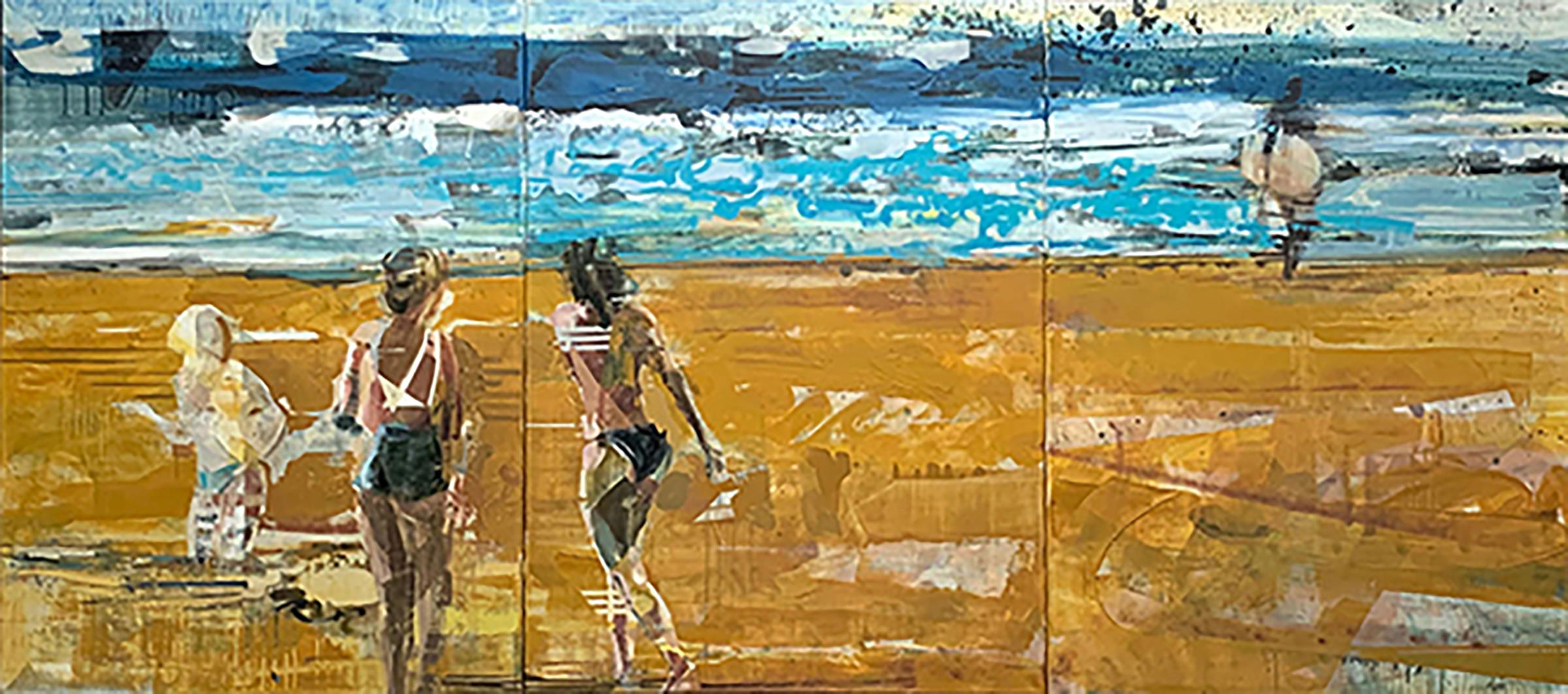 Abstract Painting di Michael Azgour - Giornata in spiaggia