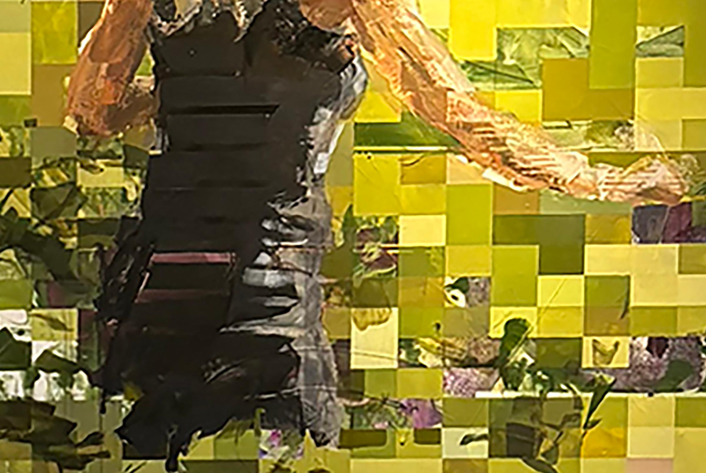 Jardín del Paraíso - Painting Geométrico abstracto de Michael Azgour