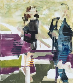 Rynek 2, abstract figurative, Michael Azgour, oil on linen