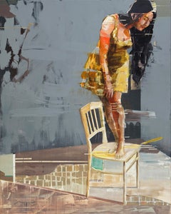 Twenty Something, figurative, acrylic on canvas, Michael Azgour