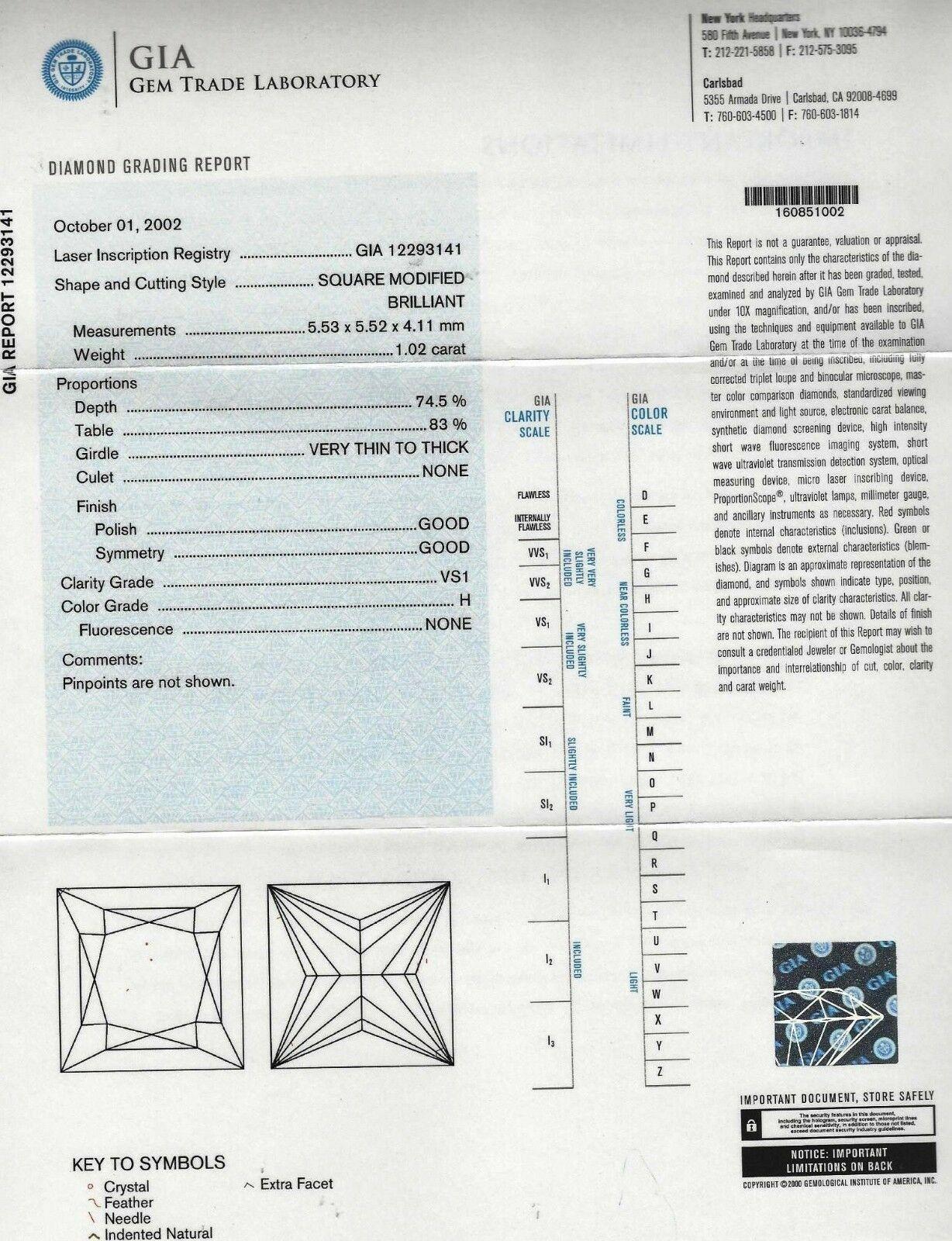 Michael B Diamond Princess Cut 
