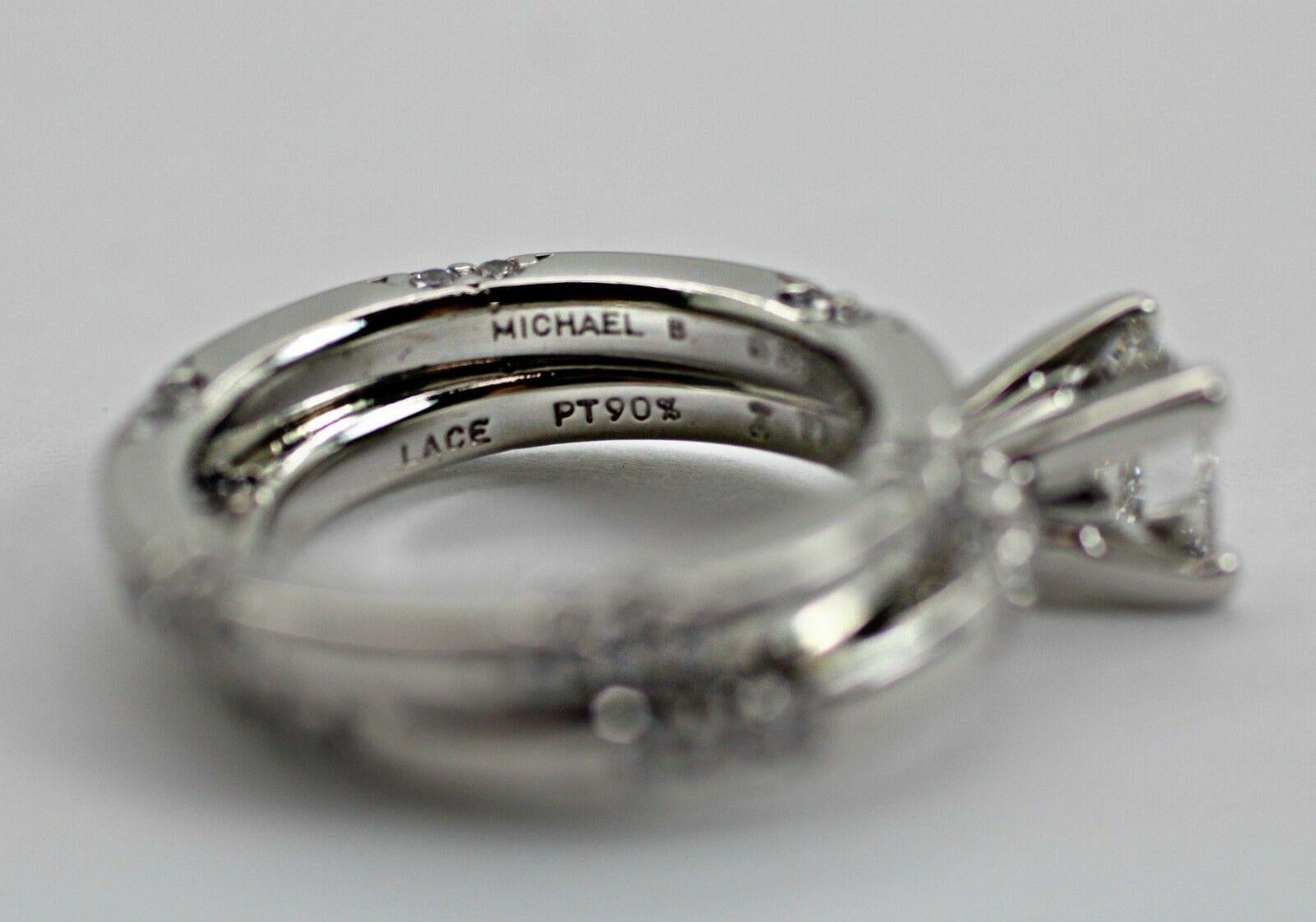 Michael B Diamond Princess Cut 