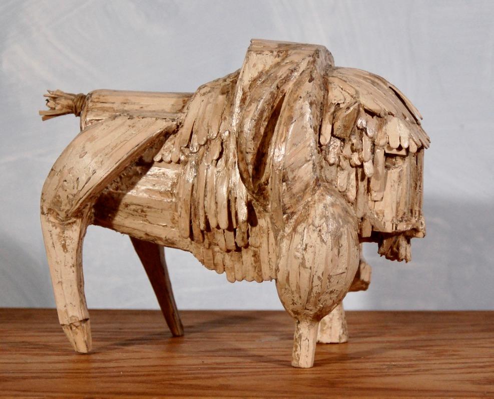 American Buffalo Couple - Sculpture by Michael B Wilson