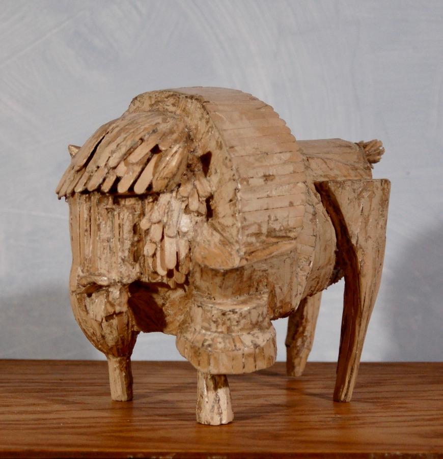 American Buffalo Couple - Contemporary Sculpture by Michael B Wilson