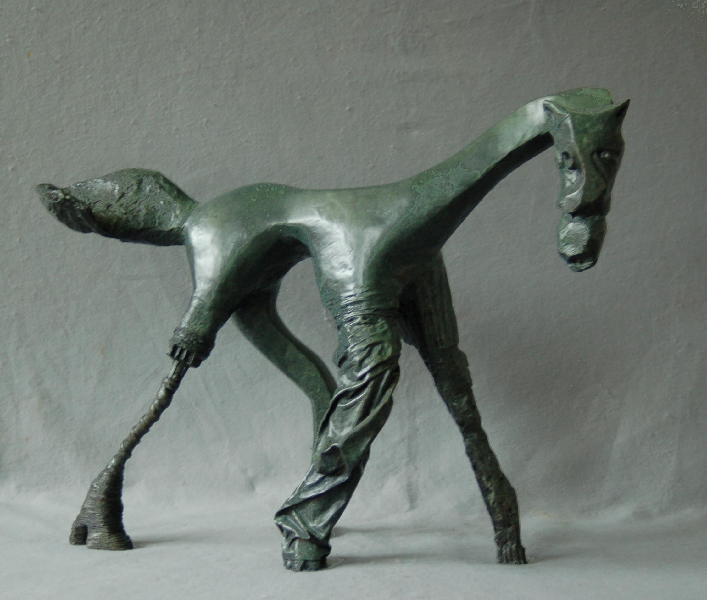 Michael B Wilson Abstract Sculpture - Rosinante In Green