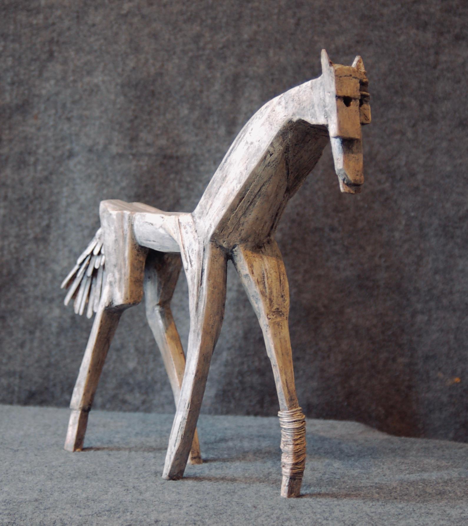 The Gray Pony - Sculpture by Michael B Wilson