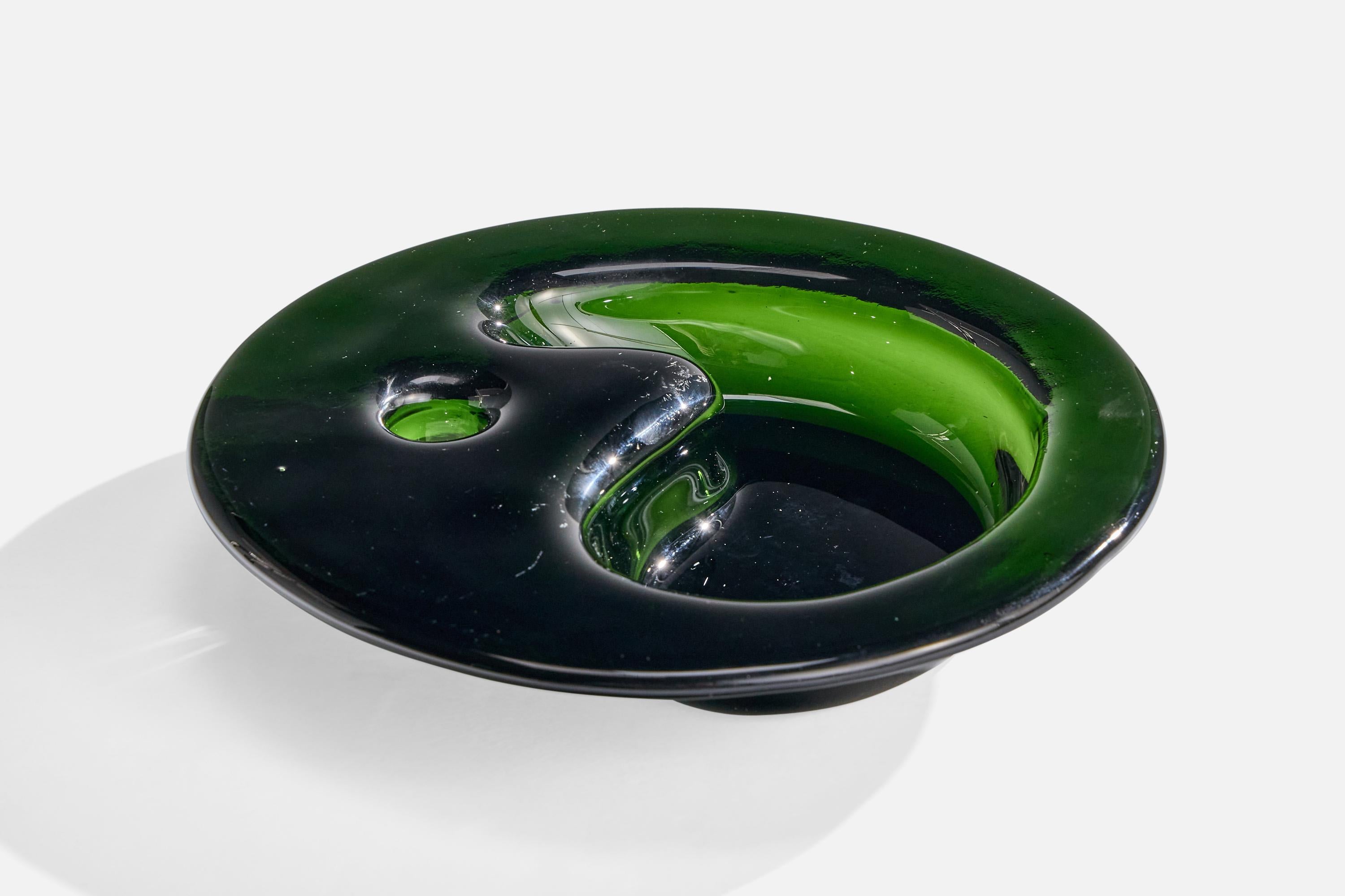 Michael Bang, Schale, Glas, Dänemark, 1970er Jahre (Skandinavische Moderne) im Angebot