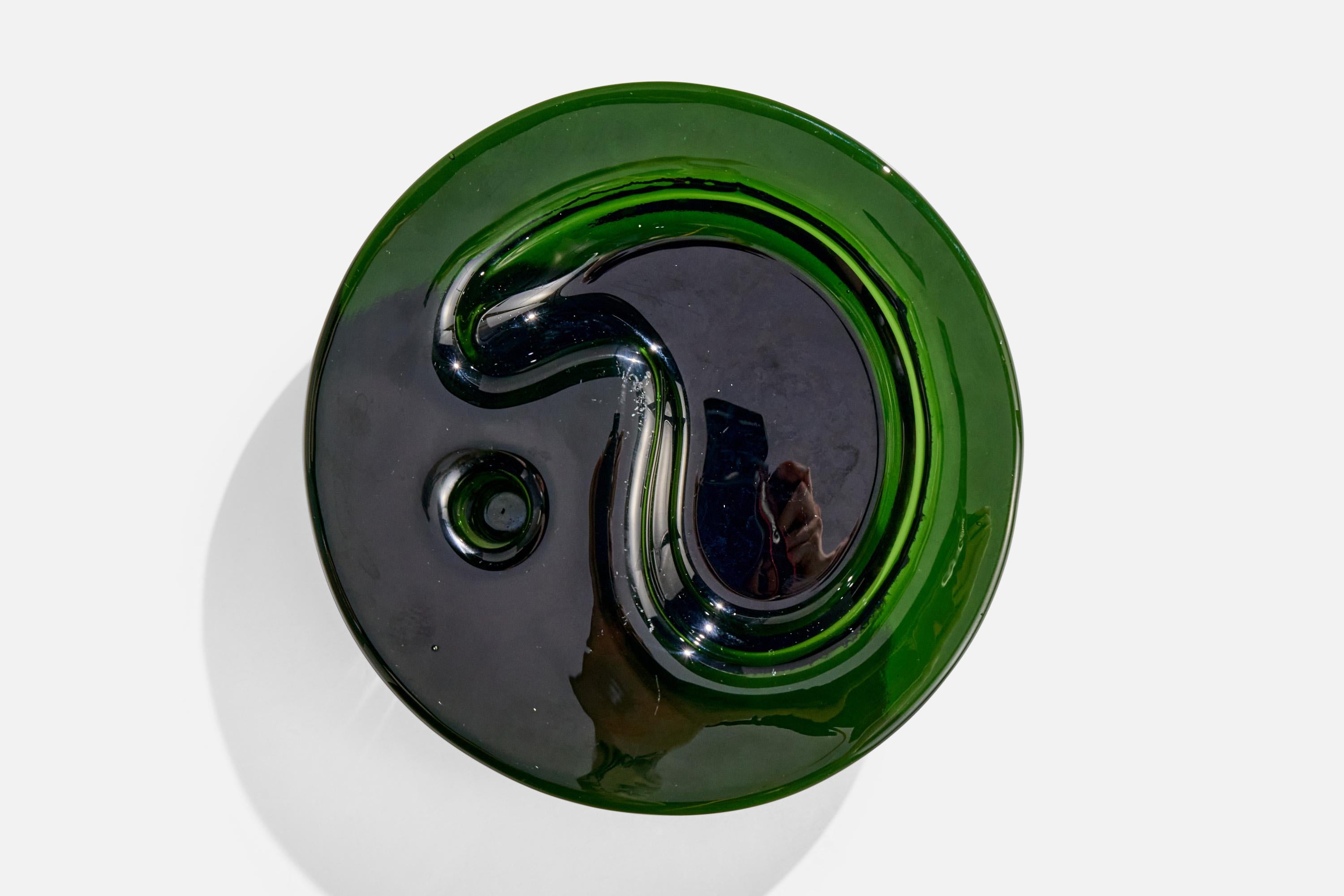 Michael Bang, Schale, Glas, Dänemark, 1970er Jahre (Ende des 20. Jahrhunderts) im Angebot