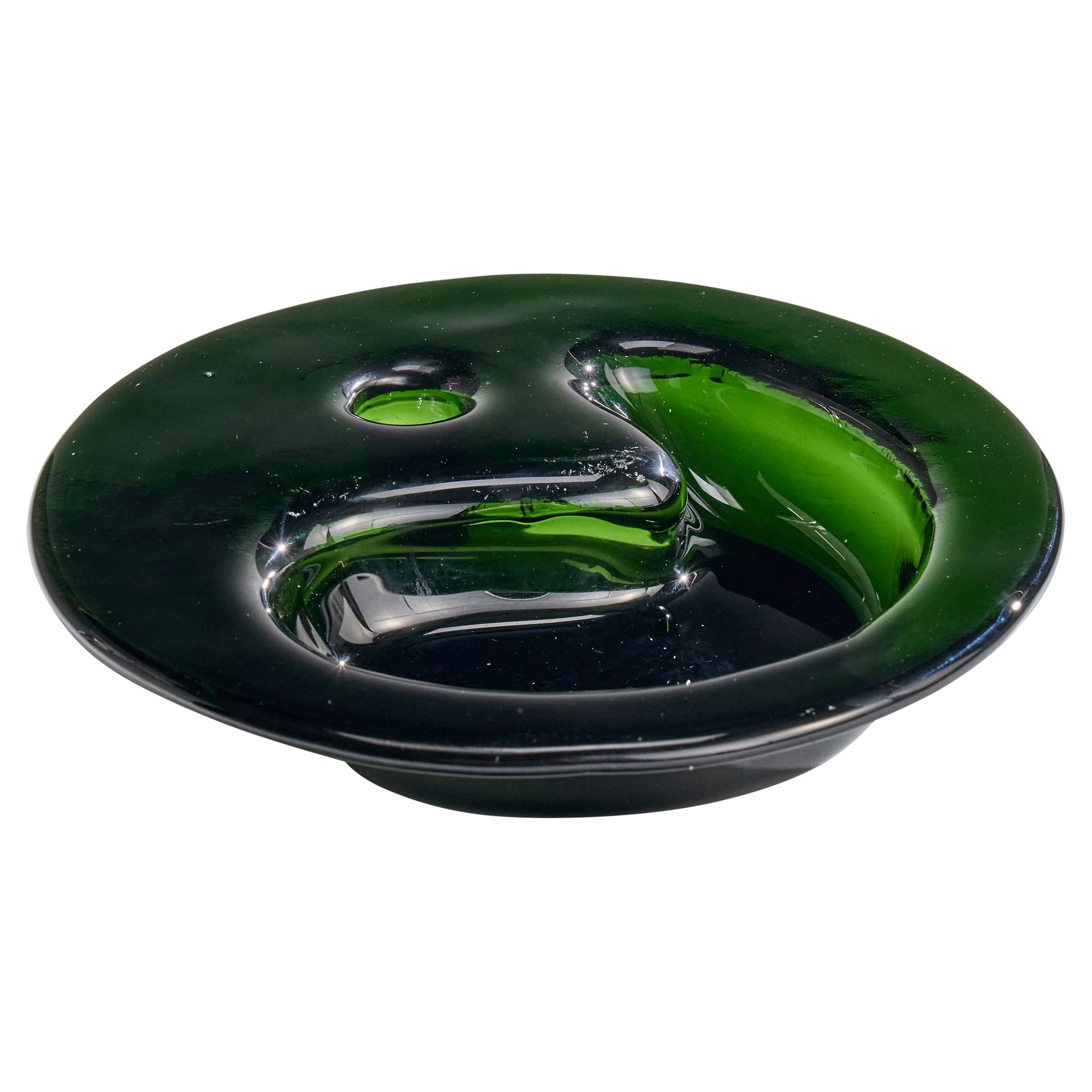 Michael Bang, Dish, Glass, Denmark, 1970s