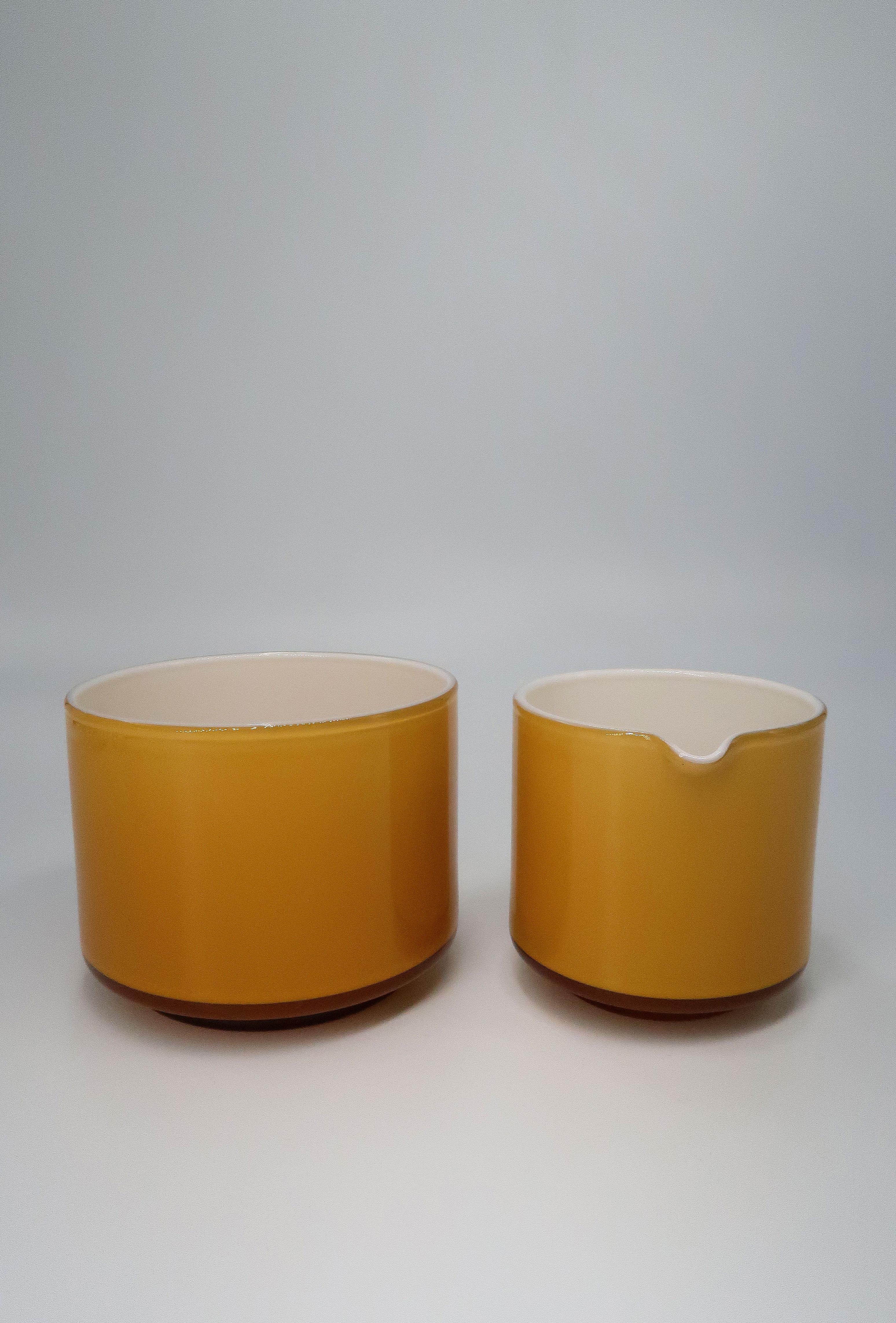 Danois Michael Bang for Holmegaard Art Glass Sugar Bowl, Creamer Set en vente