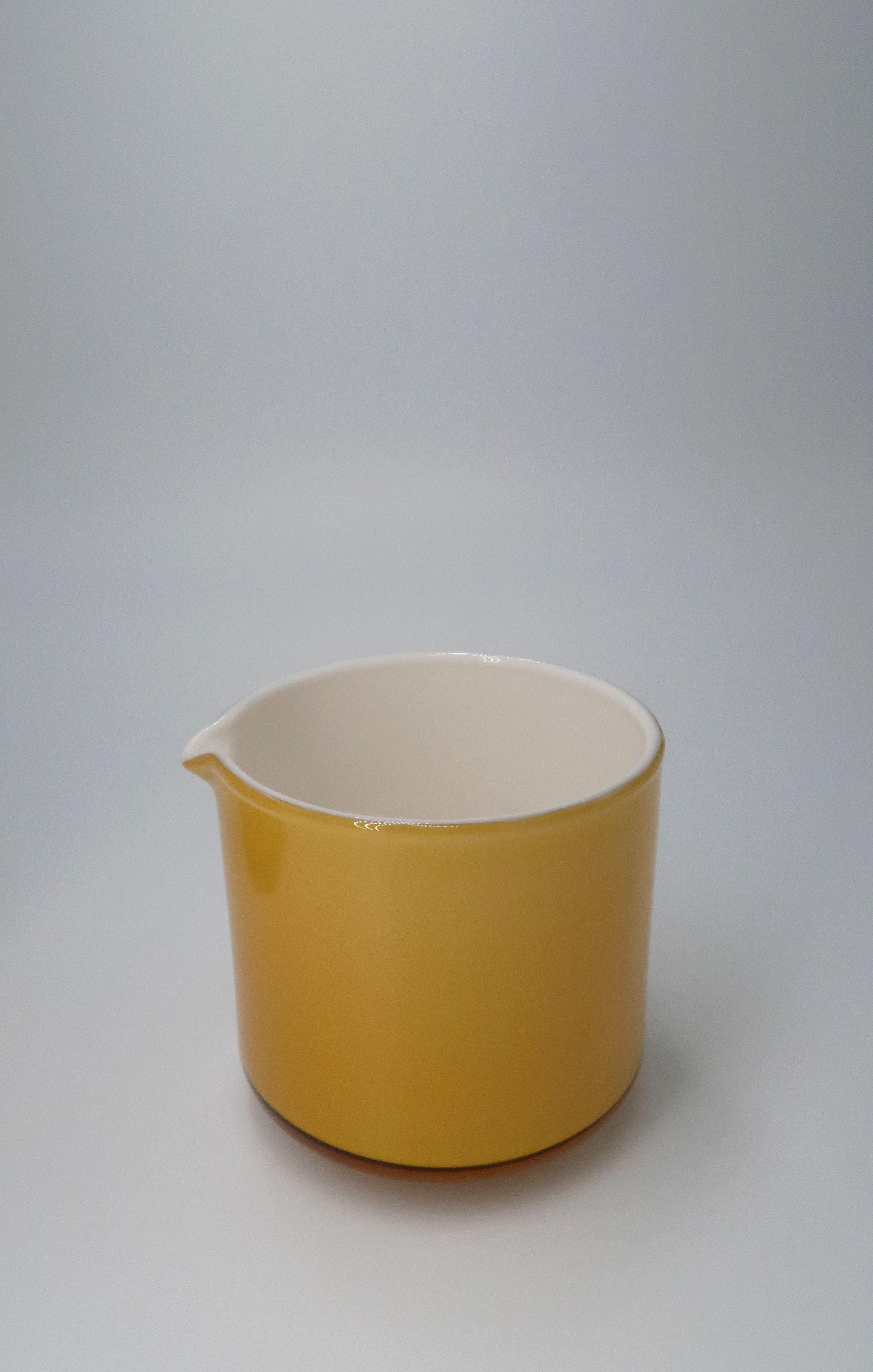 Danish Michael Bang for Holmegaard Art Glass Sugar Bowl, Creamer Set For Sale