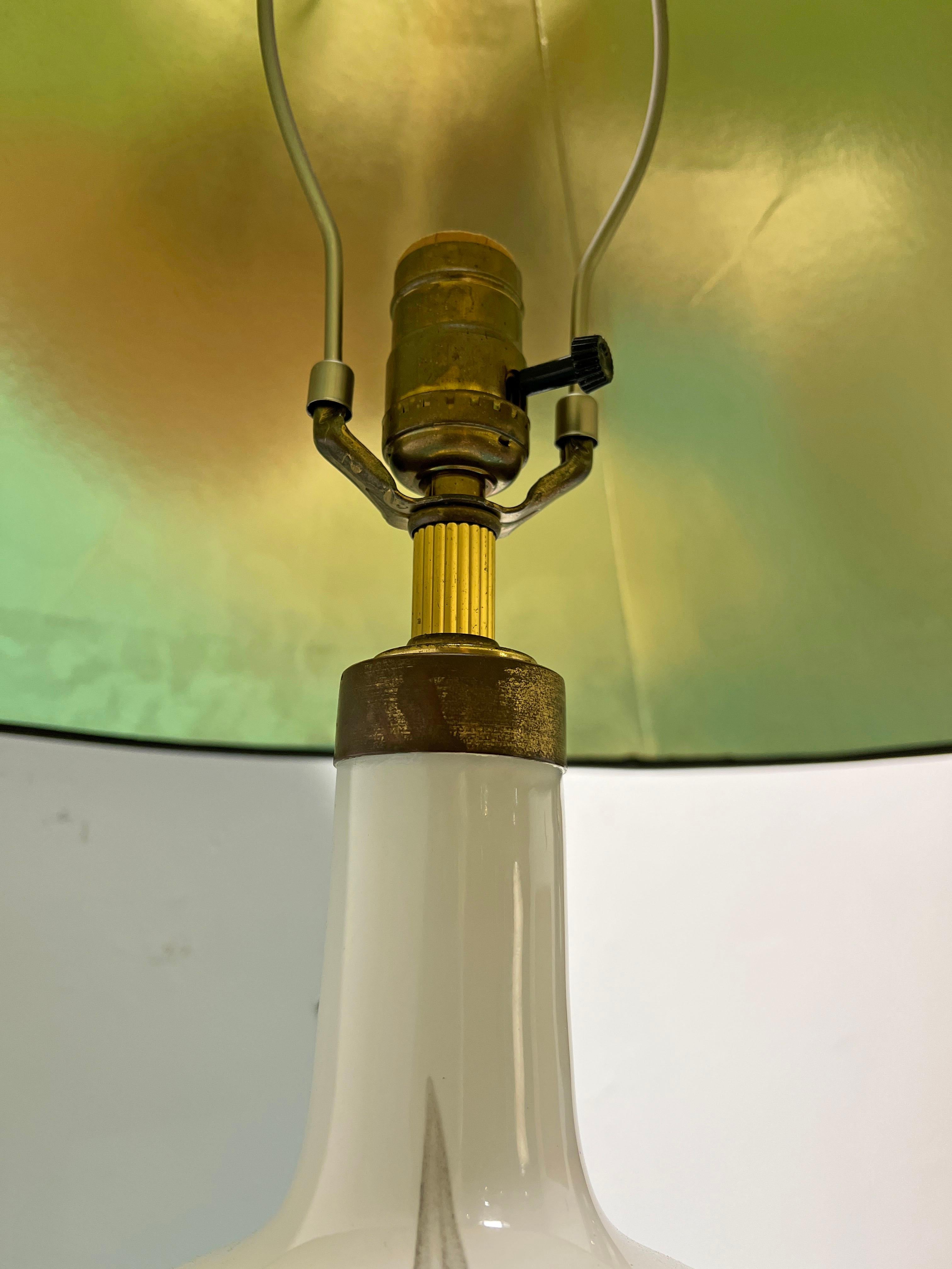 Late 20th Century Michael Bang for Holmegaard Glass Table Lamp, Denmark, Circa 1980s