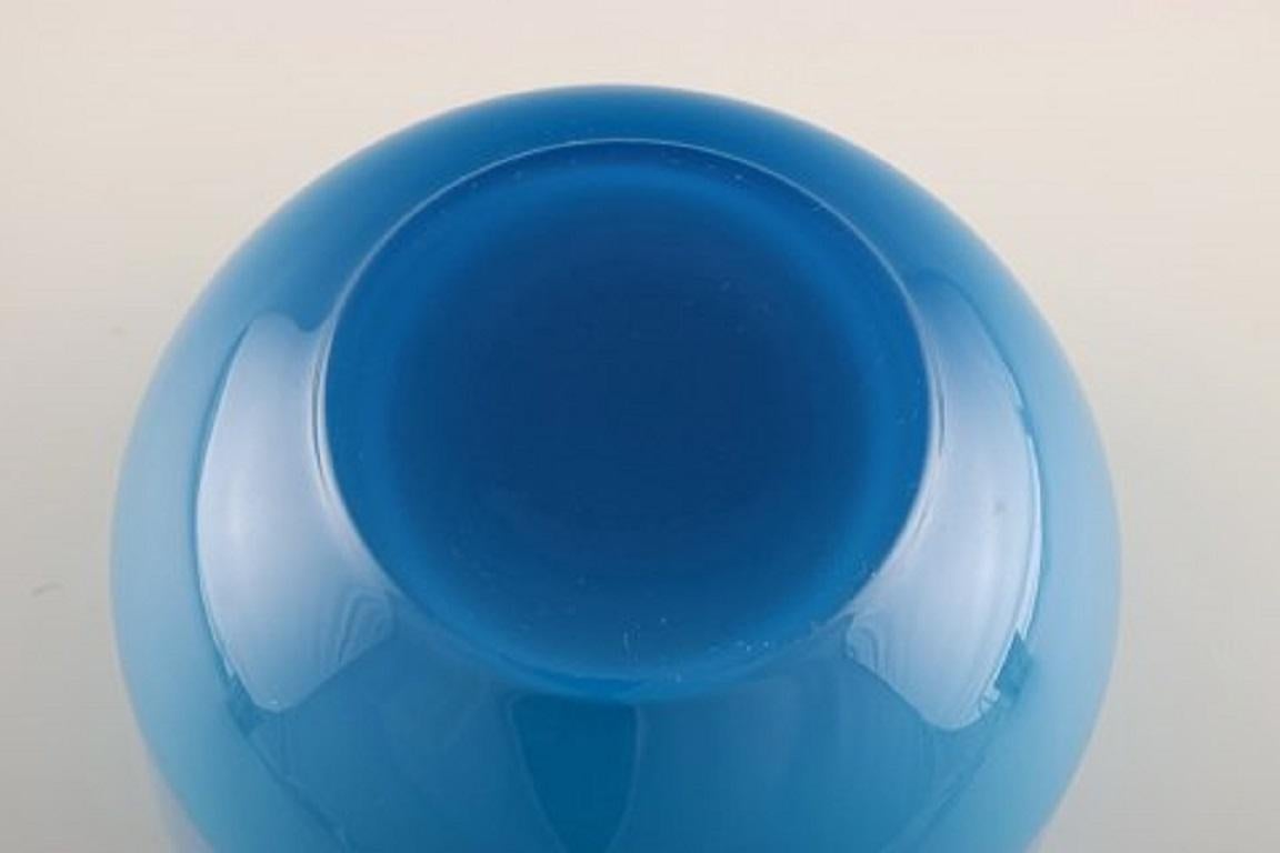 blue glass cereal bowls