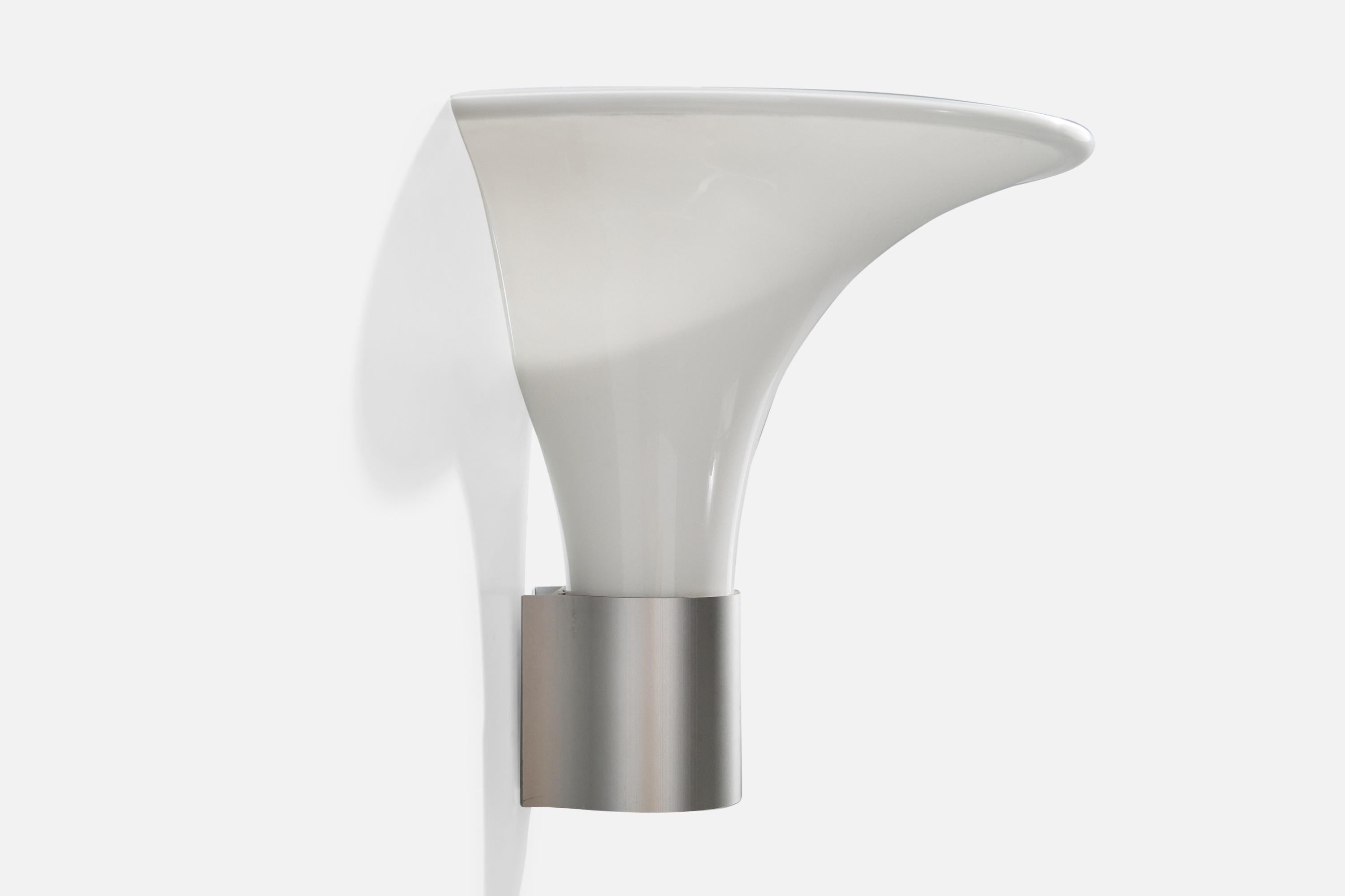 Michael Bang, Wall Lights, Metal, Glass, Denmark, 1980s For Sale 1