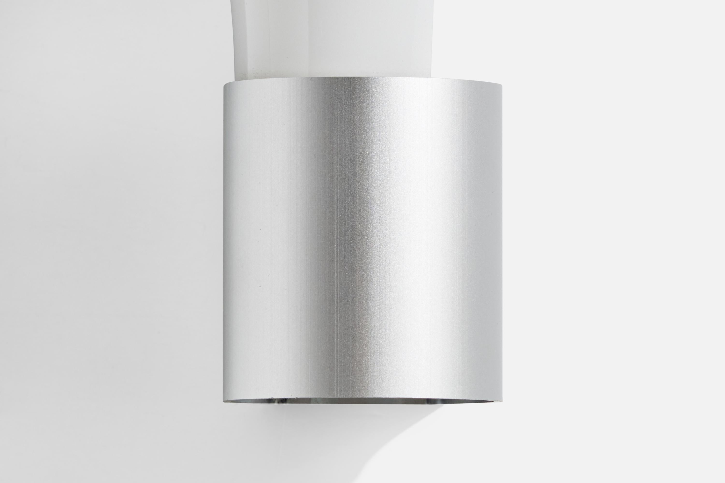 Michael Bang, Wall Lights, Metal, Glass, Denmark, 1980s For Sale 3