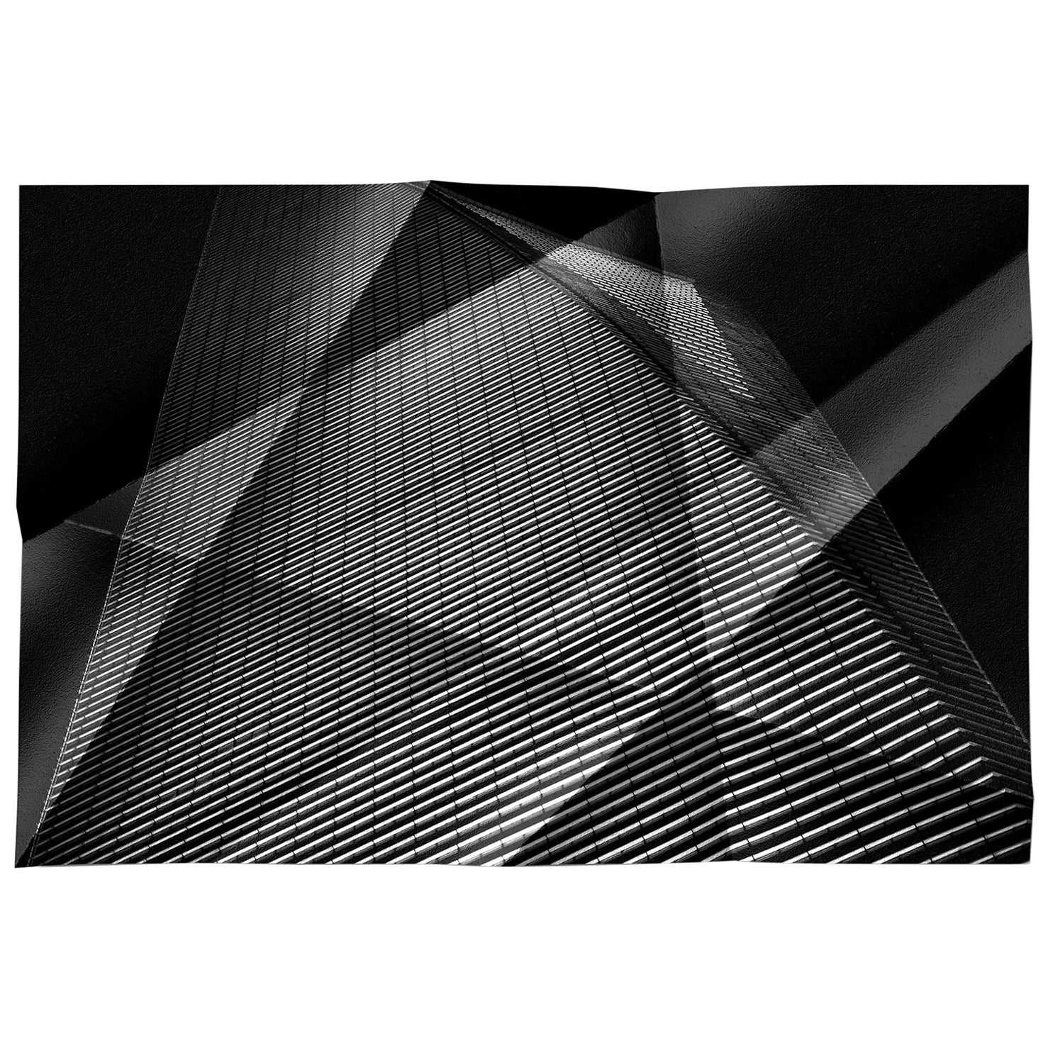 Architectonique 3 tirages abstraits en édition limitée, grand format contemporain, signés