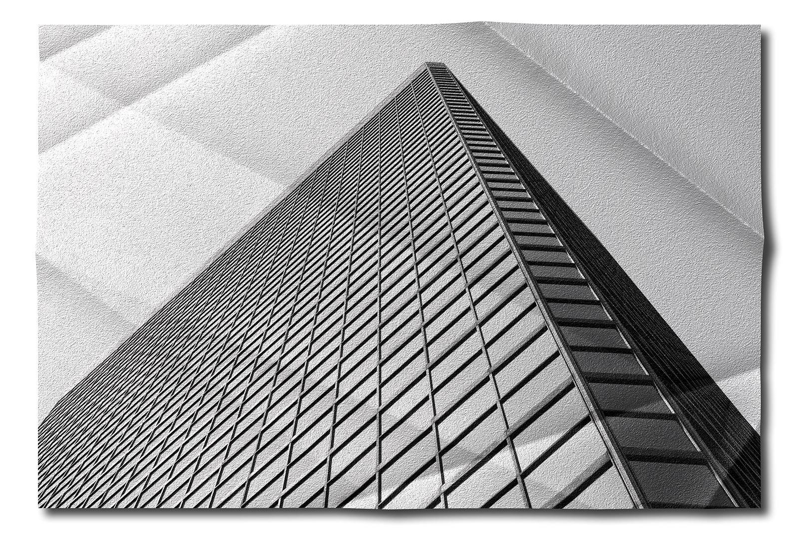 Architectonic 5 - Signed limited edition abstract art print, Large contemporary - Gray Color Photograph by Michael Banks