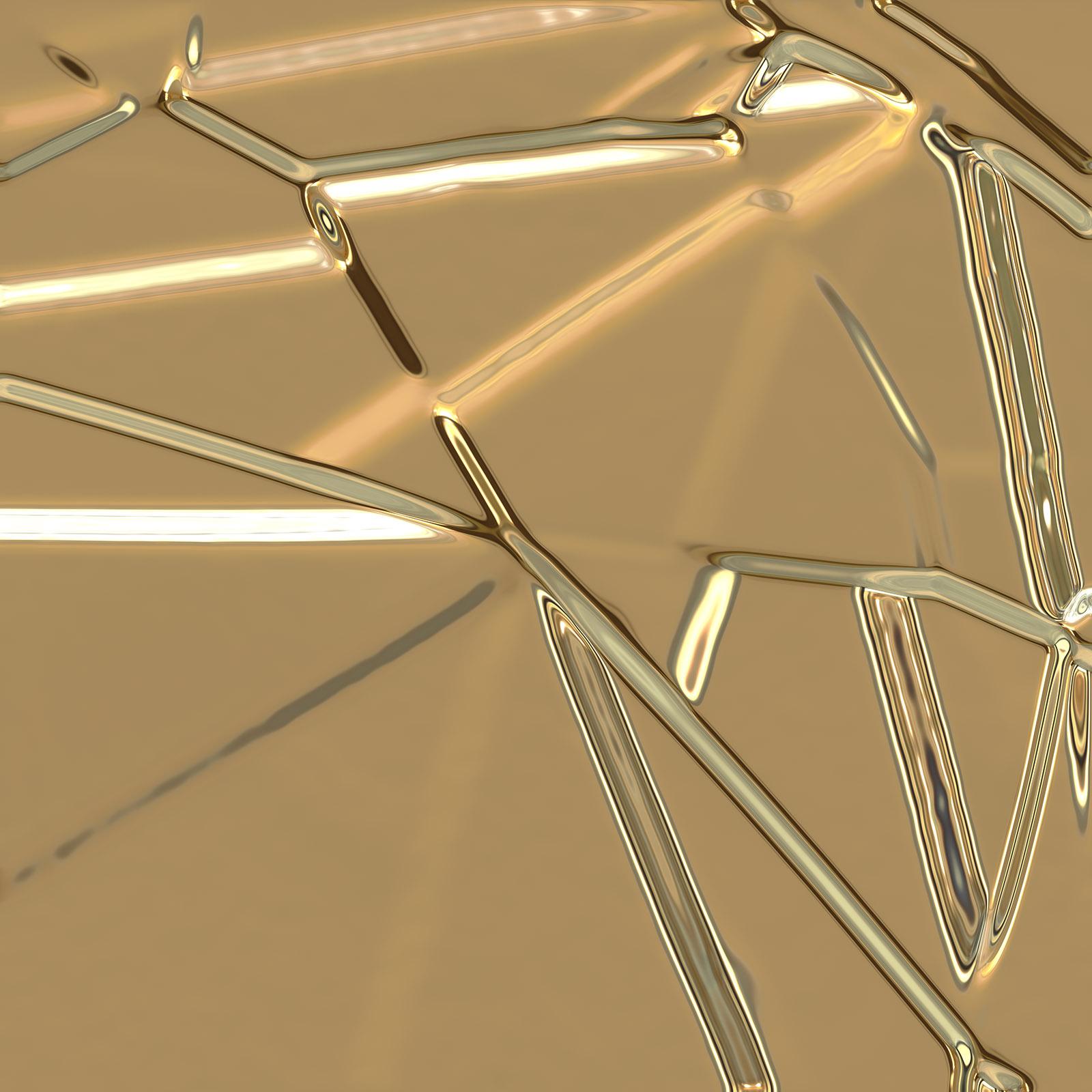 Michael Banks Abstract Photograph – Bling Nature 2- Signierter Druck in limitierter Auflage, braun, quadratisch, zeitgenössisch