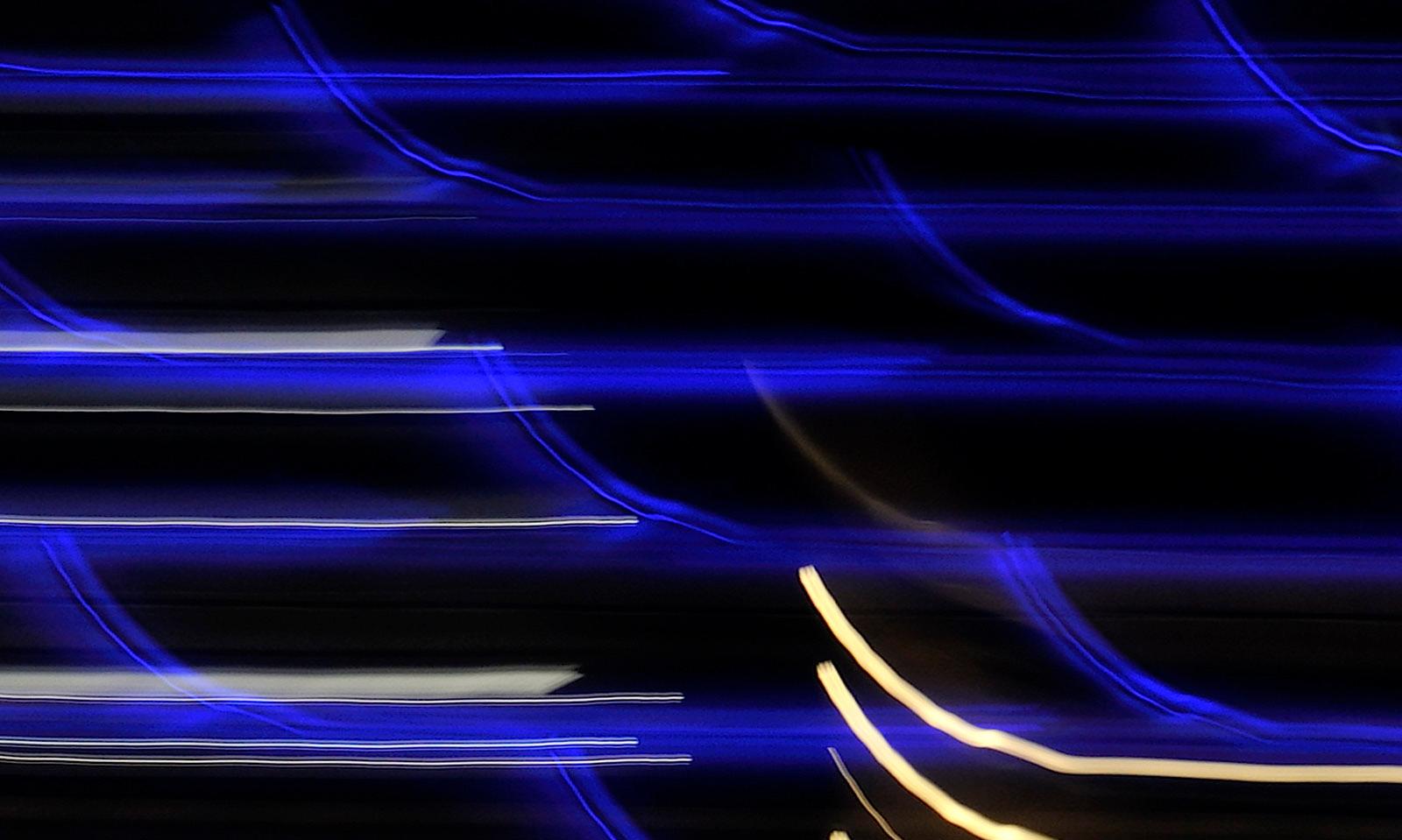 Blue 2 - Signed limited edition abstract pigment print, Large Format, Contemporary - Photograph by Michael Banks