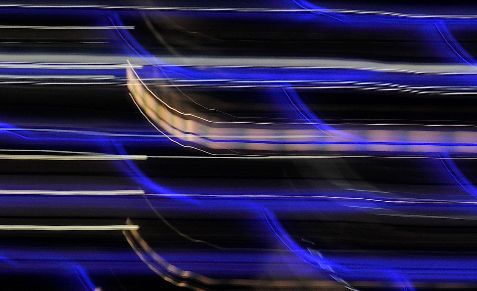 Blue 2 - Signed limited edition abstract pigment print, Large Format, Contemporary - Abstract Photograph by Michael Banks