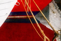 Boat 1 – signierter Kunstdruck in limitierter Auflage, rotes Stillleben, zeitgenössisch