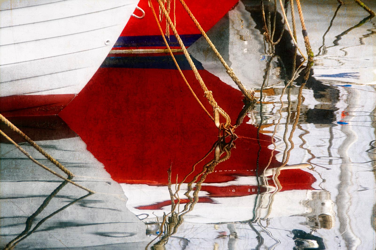 Michael Banks Abstract Photograph - Boat 1 -Signed limited edition fine art print, Red Still life, Contemporary